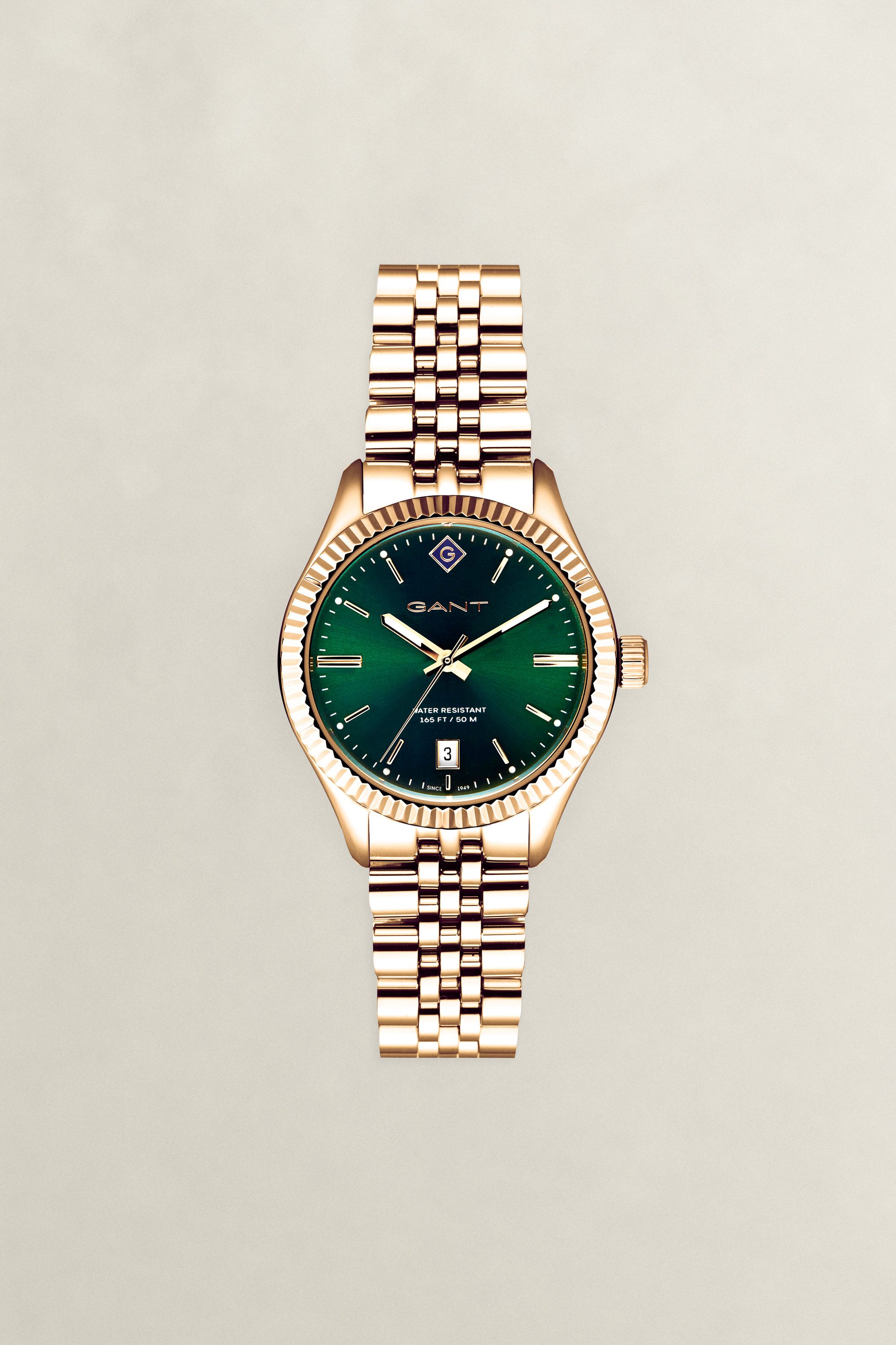 Gant Quarzuhr Sussex G136011, Armbanduhr, Damenuhr, Edelstahlarmband, analog, Tag