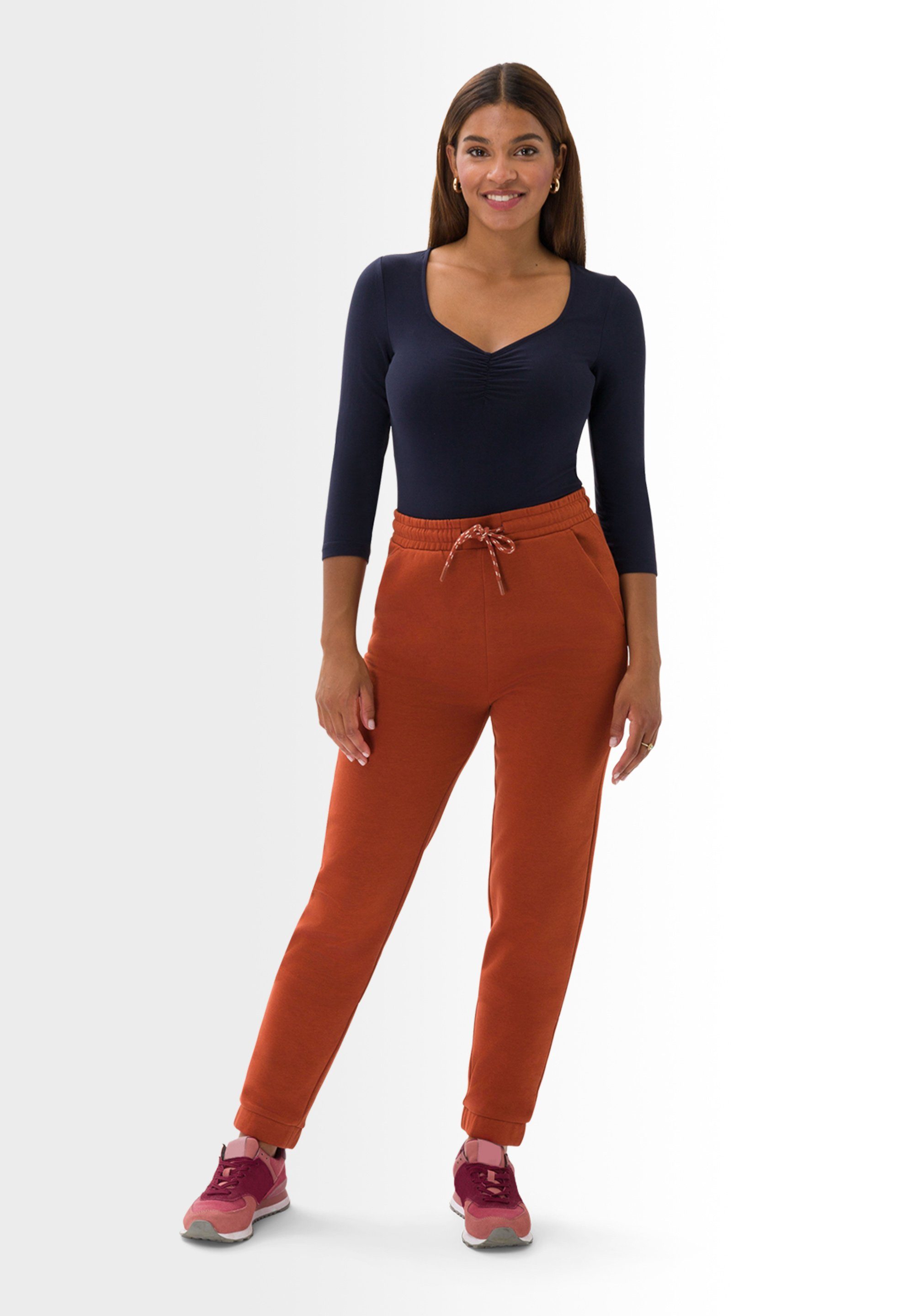 Les Lunes Jogginghose Frayaa elastischer Taillenbund, Jogger, seitliche Eingriffstaschen