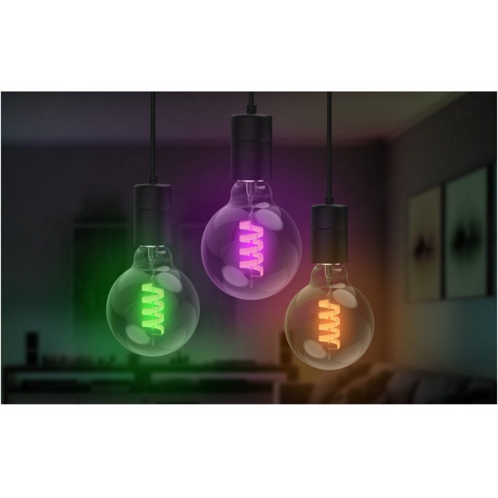 Hama LED-Leuchtmittel Hama Smarte LED-Lampe E27 - Intelligente Beleuchtung., Sockel E27, Wählbare Leuchtfarbe