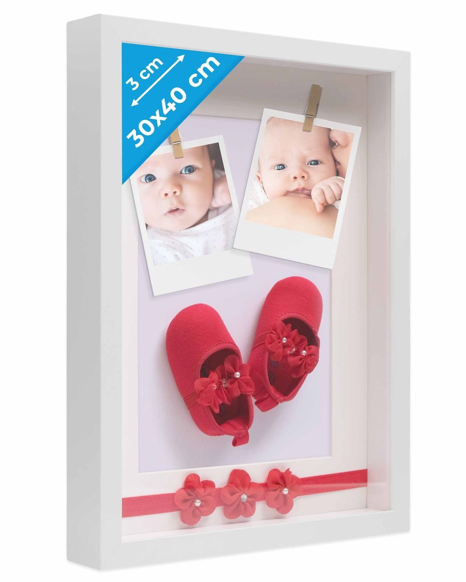 PHOTOLINI Bilderrahmen 3D-Rahmen mit Passepartout / günstig online kaufen