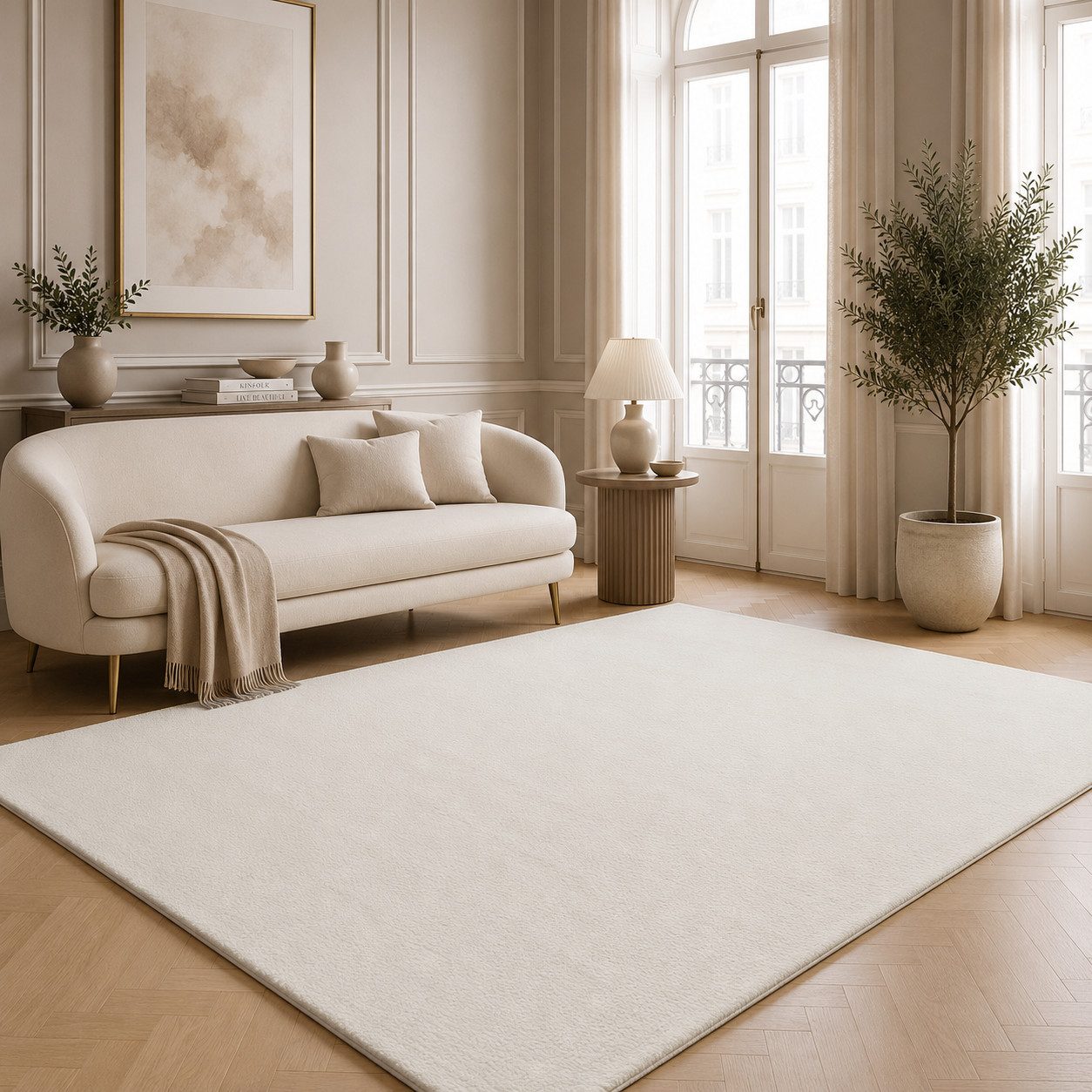 the carpet Teppich kuschelig & Super Soft, Anti-Rutsch Unterseite, rechteckig, Höhe: 16 mm, Waschbar bis 30 Grad, Felloptik, Wohnzimmer Teppich, Kundenliebling