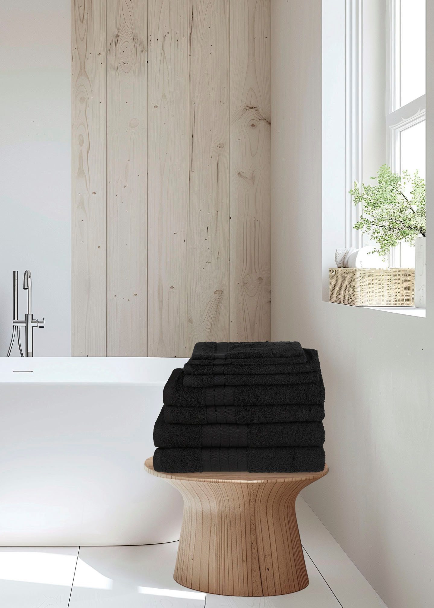good morning Handtuch Set Uni, Frottee günstig online kaufen