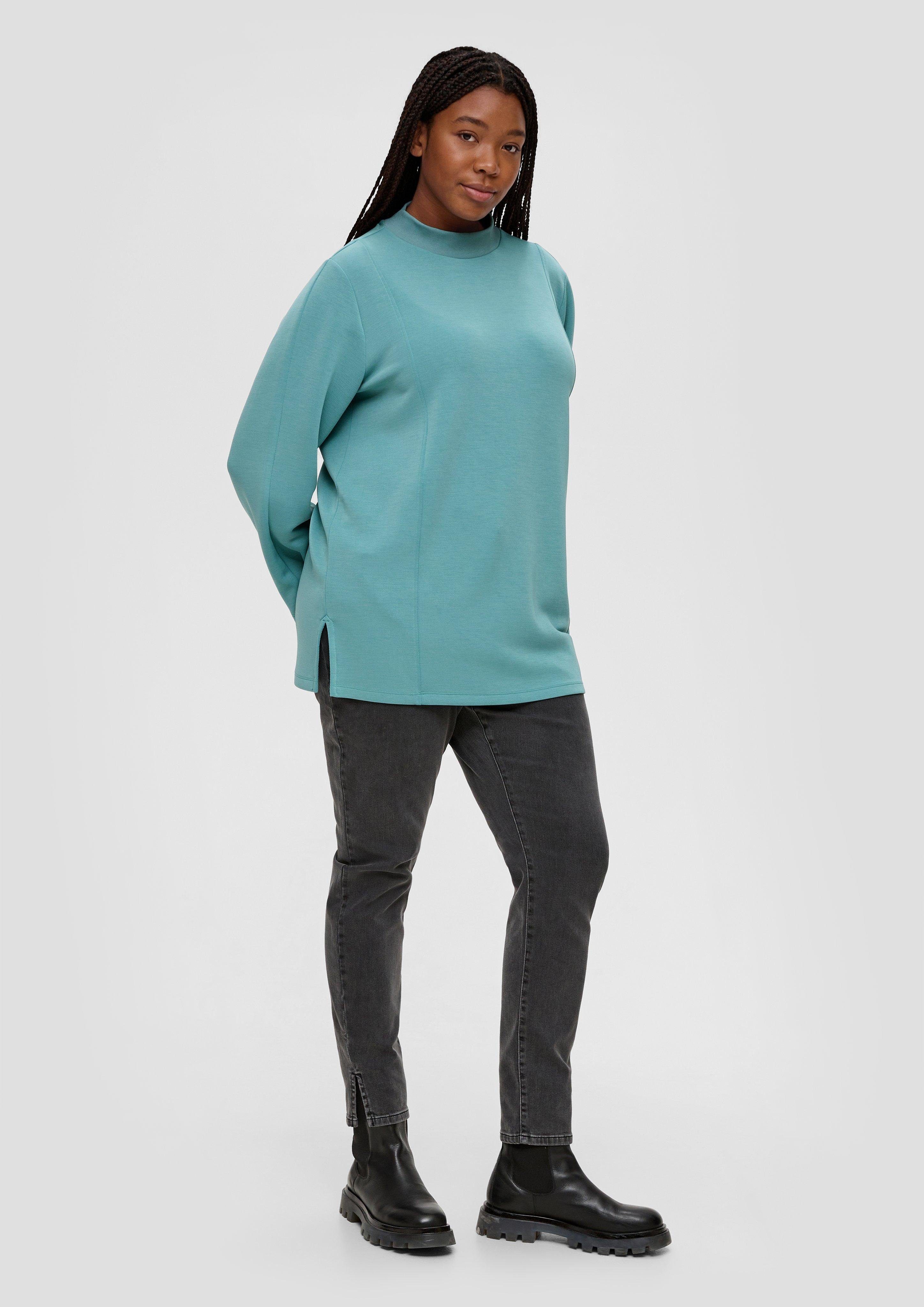 Sweatshirt Modalmix aus Rippblende Sweatshirt TRIANGLE