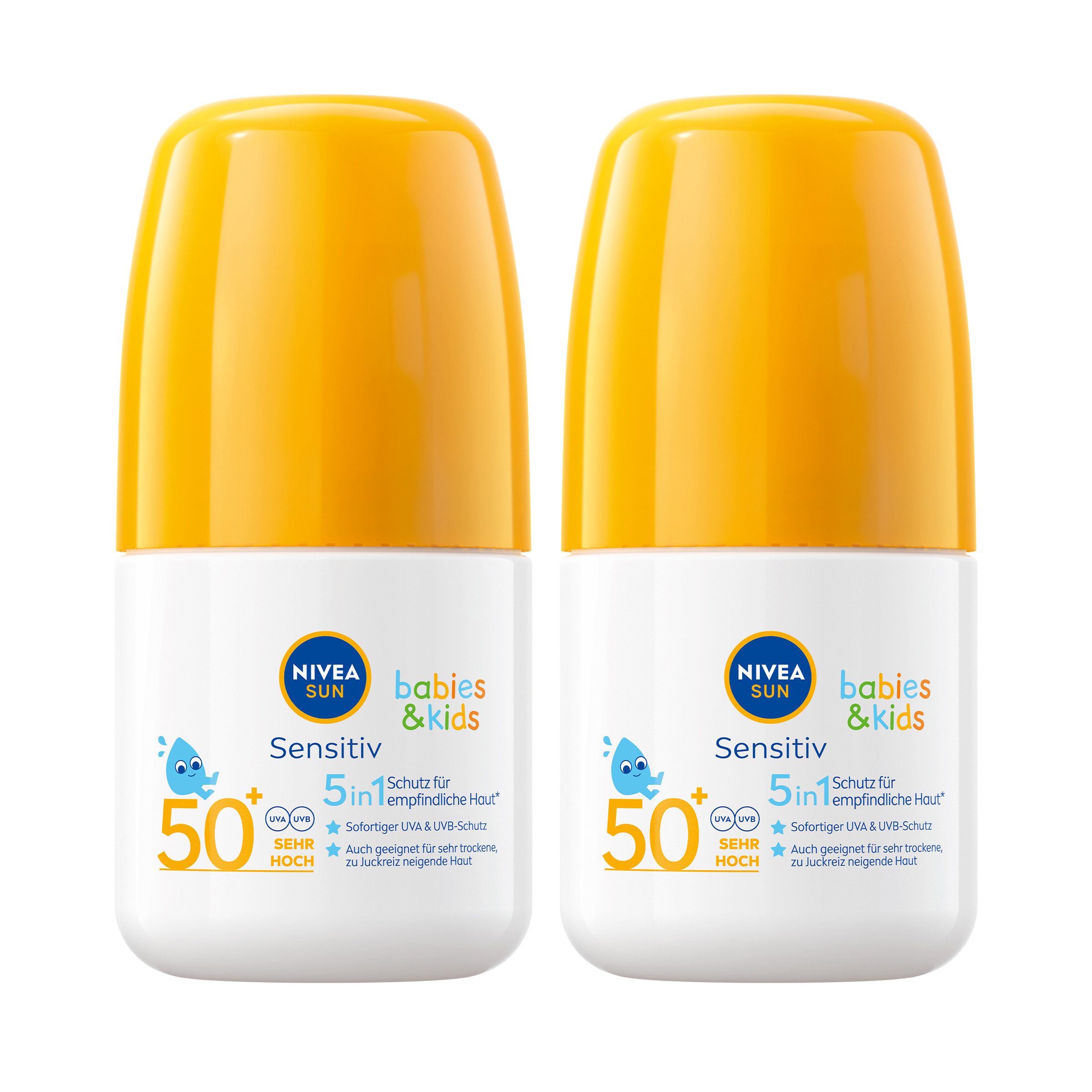 Sonnenschutzstift 5in1 Roller Babies & Kids Sensitiv LSF 50+ Sonnenschutz 2x 50ml