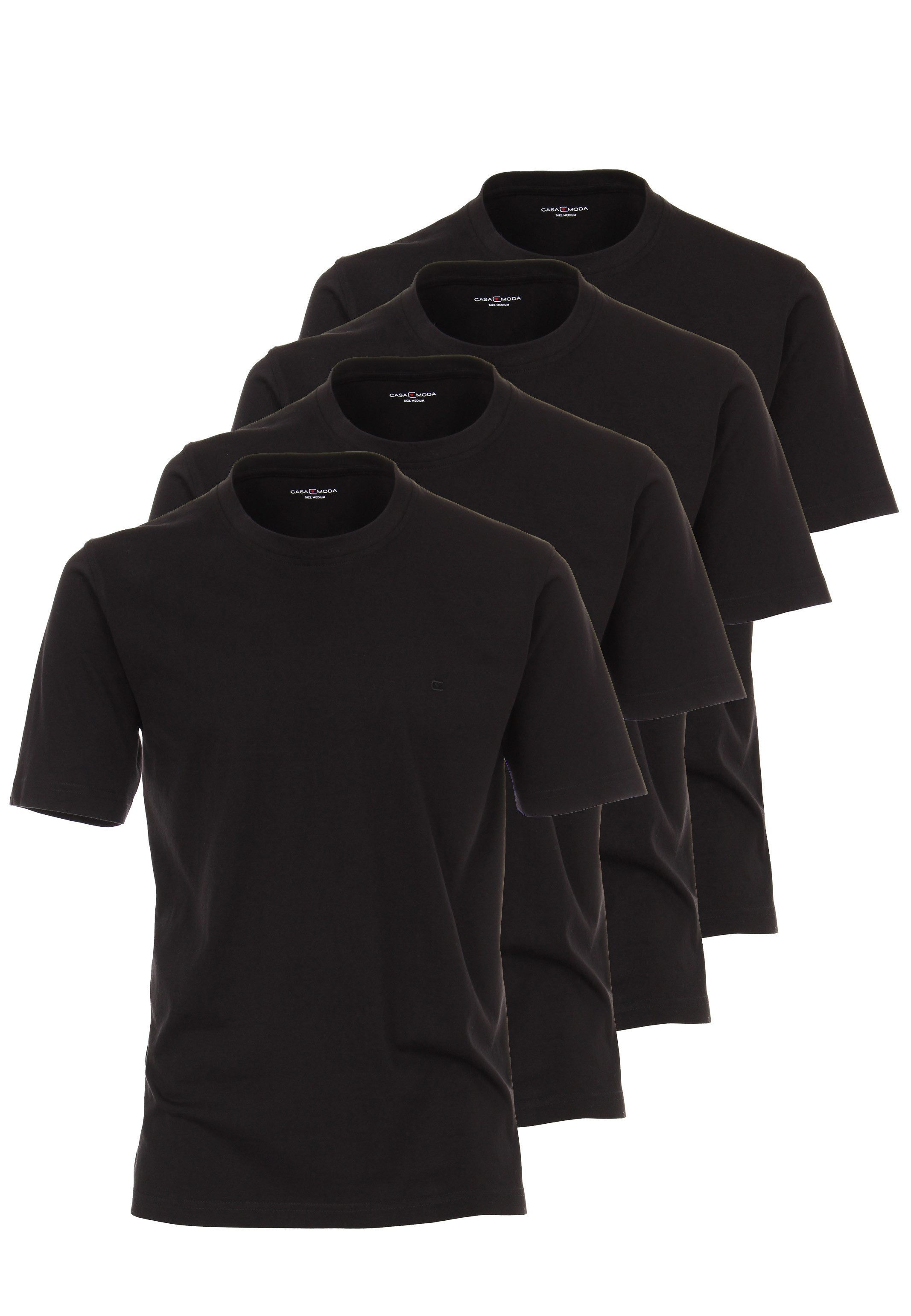 CASAMODA T-Shirt 4er Pack Basic (Spar-Set, günstig online kaufen