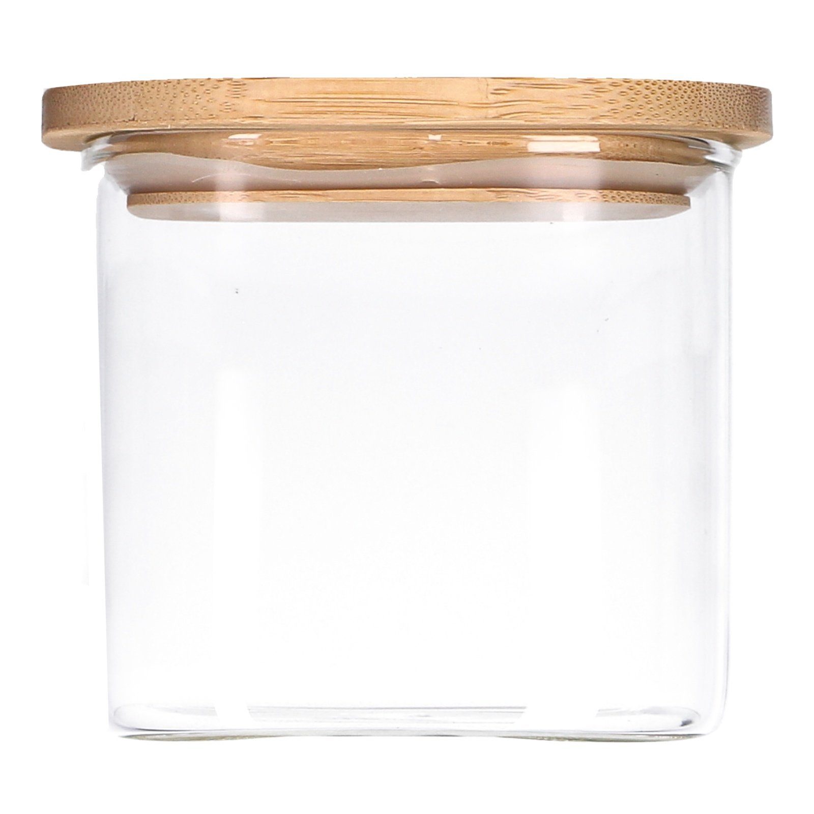 TP Vorratsglas Vorratsglas mit Bambusdeckel, Glas Behälter für Lebensmittel, luftdich