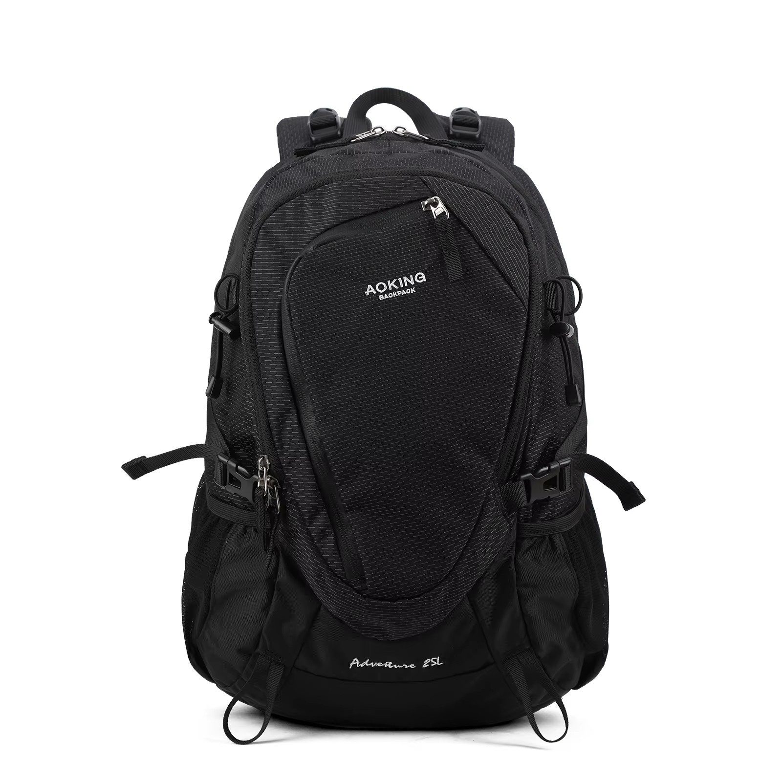 SHG Freizeitrucksack ⌂ Tourenrucksack Alpinrucksack Wanderrucksack schwarz (Farbe: Grau, Rucksack Sportrucksack Reiserucksack Kletterrucksack, Trekkingrucksack Hochtourenrucksack Freizeitrucksack), Rucksack Freizeit Reise Sport Arbeit Schule Uni
