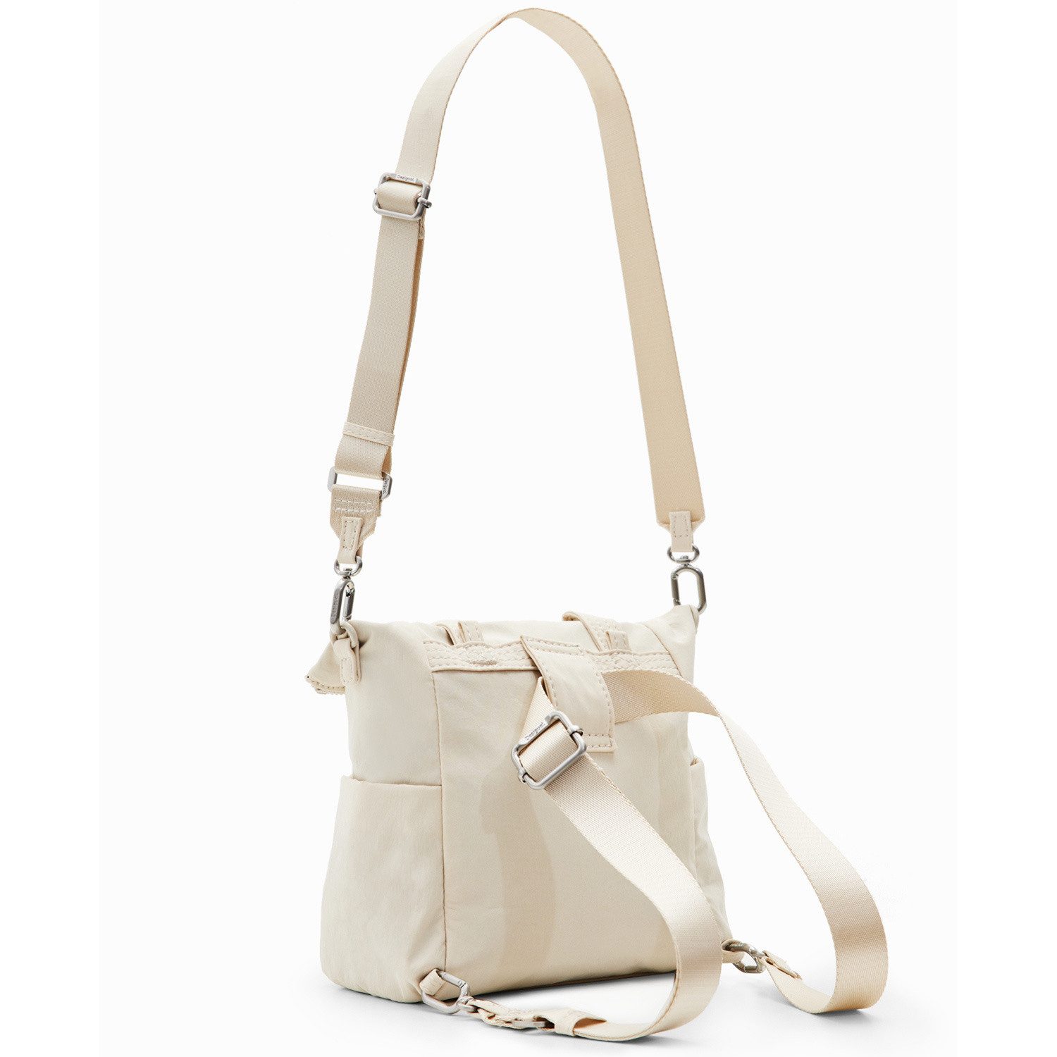 Desigual Umhängetasche Desigual Damentasche/Rucksack 2in1 Voyager Micro blanco roto (1, 1-tlg., 1)