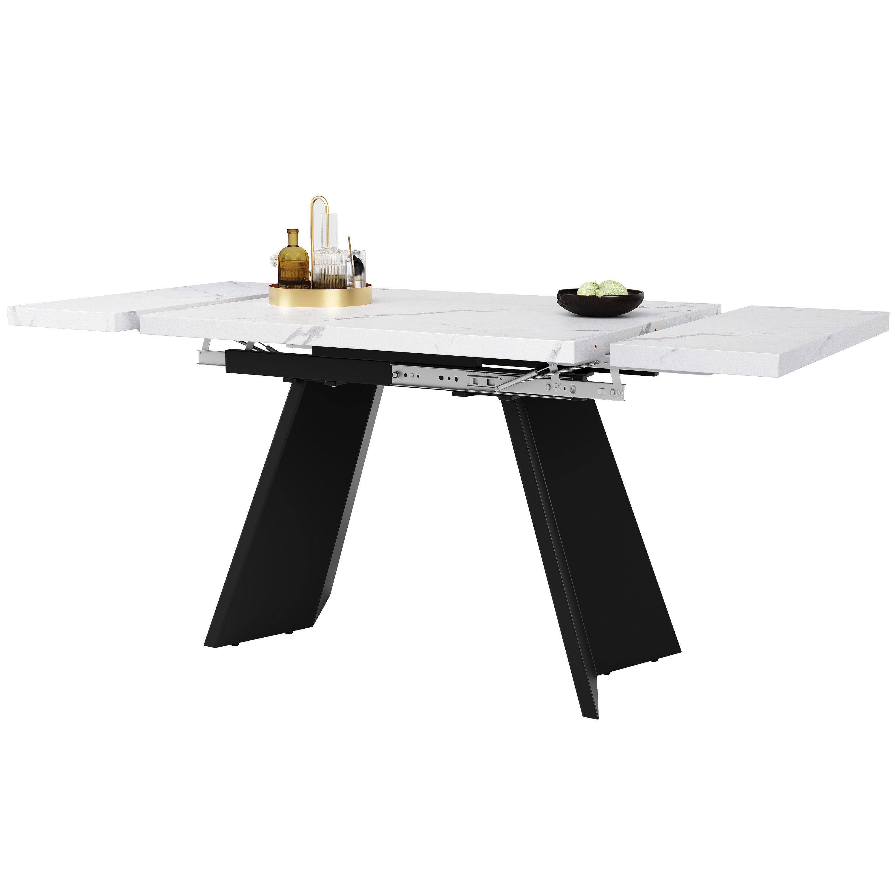 OKWISH Esstisch Langer Tisch,Moderne Esstisch,Teleskoptisch,Esstisch-Set (T günstig online kaufen