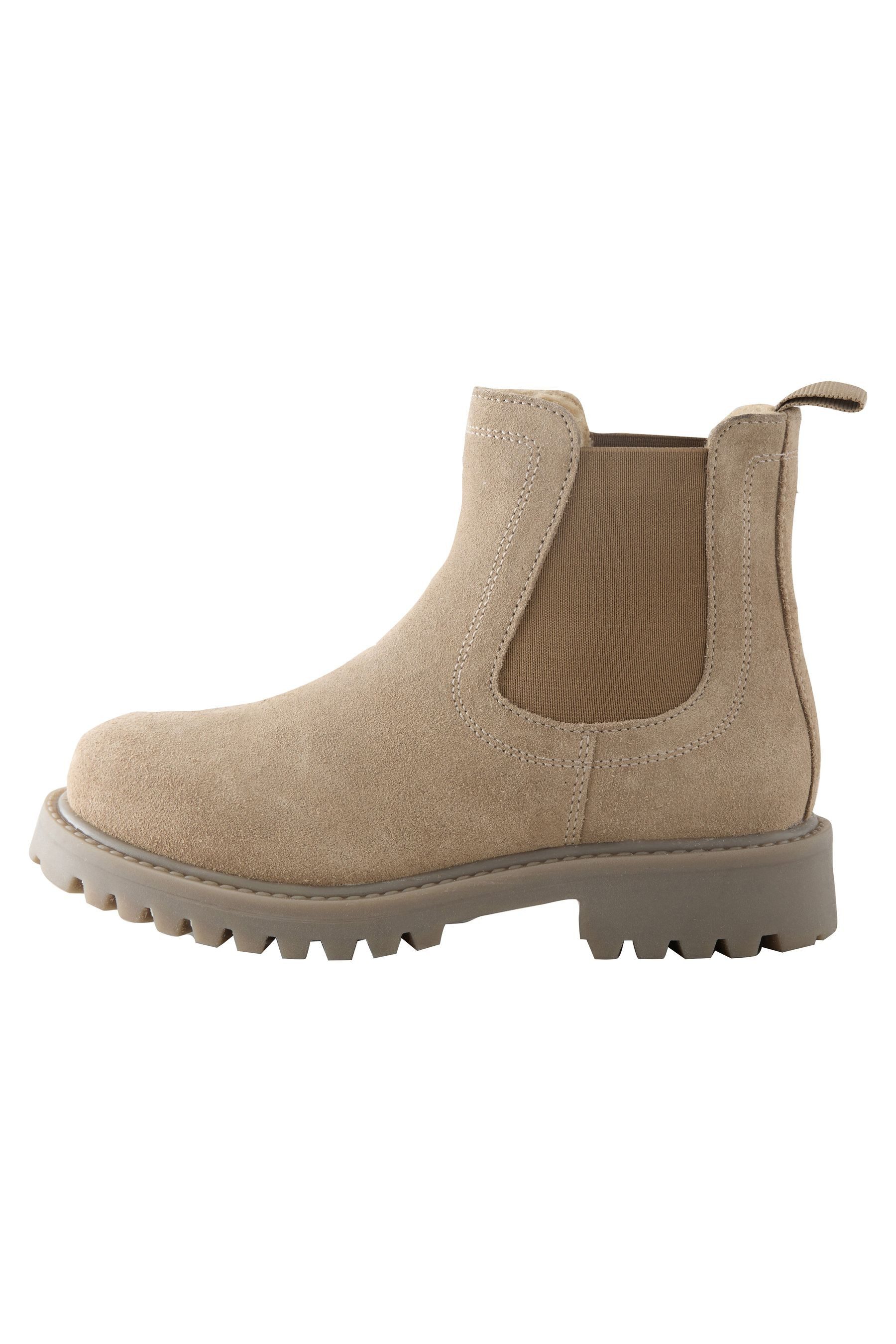 Next Warm gefütterte Chelsea-Stiefel aus Leder Chelseaboots (1-tlg)
