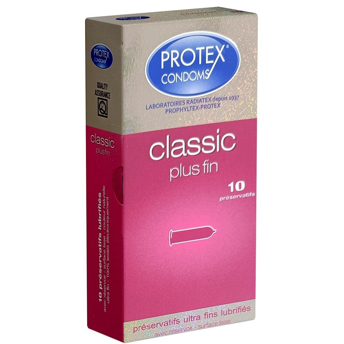 Protex Kondome CLASSIC Plus Fin St., mit, Packung Kondome superdünne 10 Frankreich aus