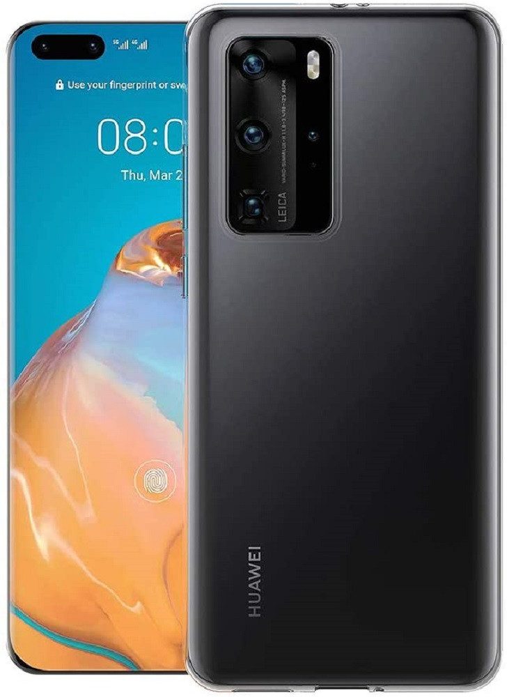 Wisam Smartphone-Hülle für Huawei P40 Pro Silikon Clear Case Schutzhülle Transparent 16,71 cm (6,58 Zoll)