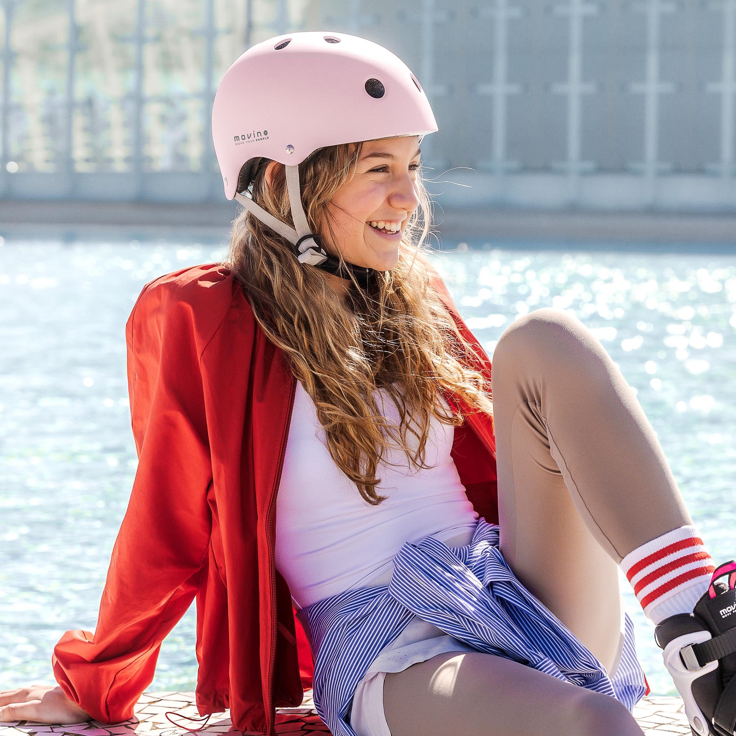 Movino Skatehelm Schutzhelm MOVINO ELEMENT Fahrrad Inliner Scooter Dial-Fit ABS EPS