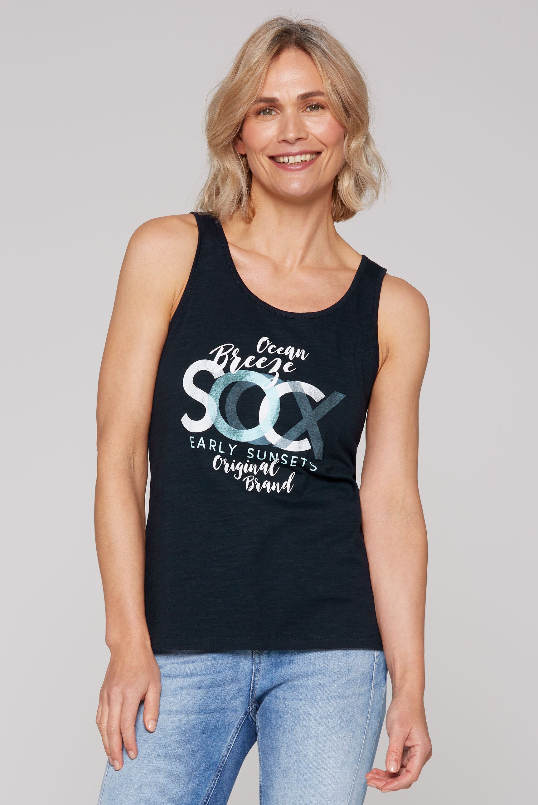 SOCCX Tanktop aus Baumwolle