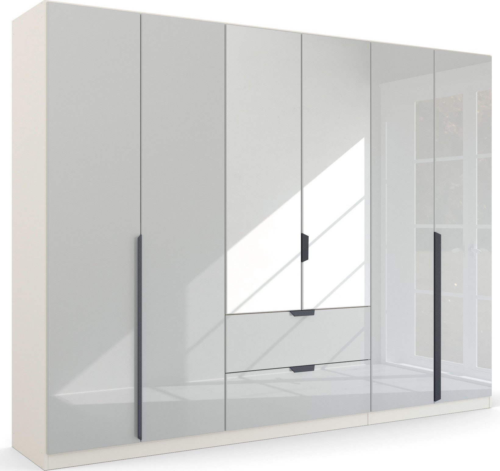 rauch Kleiderschrank Schrank Garderobe Ankleide Schlafzimmerschrank MODERN BY QUADRA SPIN (Breiten: 181/226/271 cm, Höhe 210 cm) mit …
