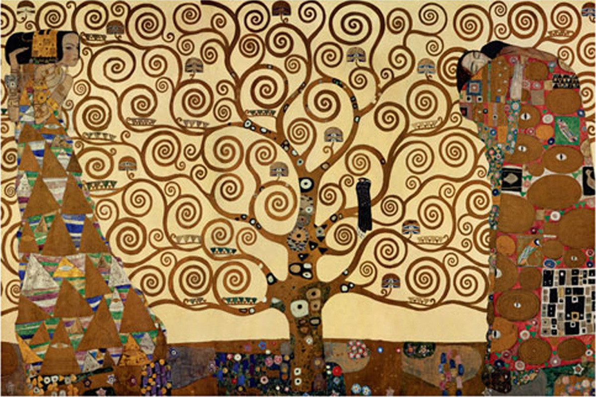 Puzzle 1000 Teile Puzzle - Puzzle - Gustav Klimt - Der Baum des Lebens, Puzzleteile