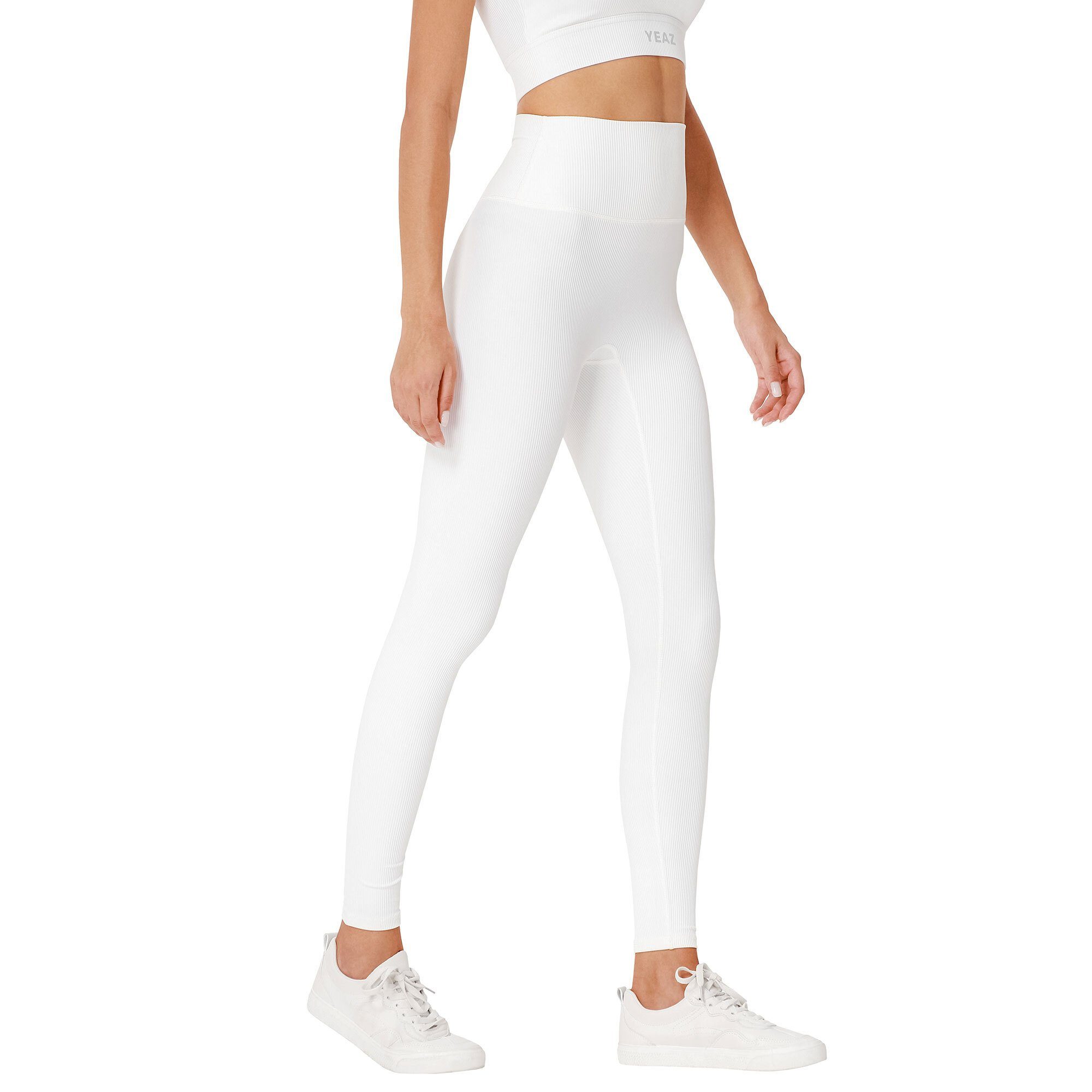 Leggings Yogaleggings leggings YEAZ LEVEL (2-tlg) CLUB weiß