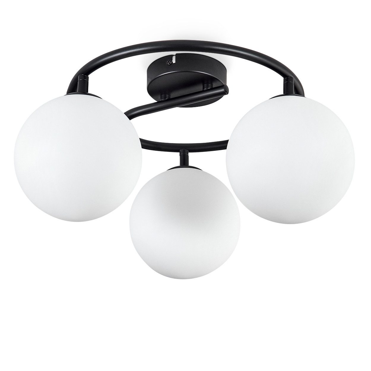 hofstein Deckenleuchte moderne Deckenlampe aus Metall/Glas günstig online kaufen
