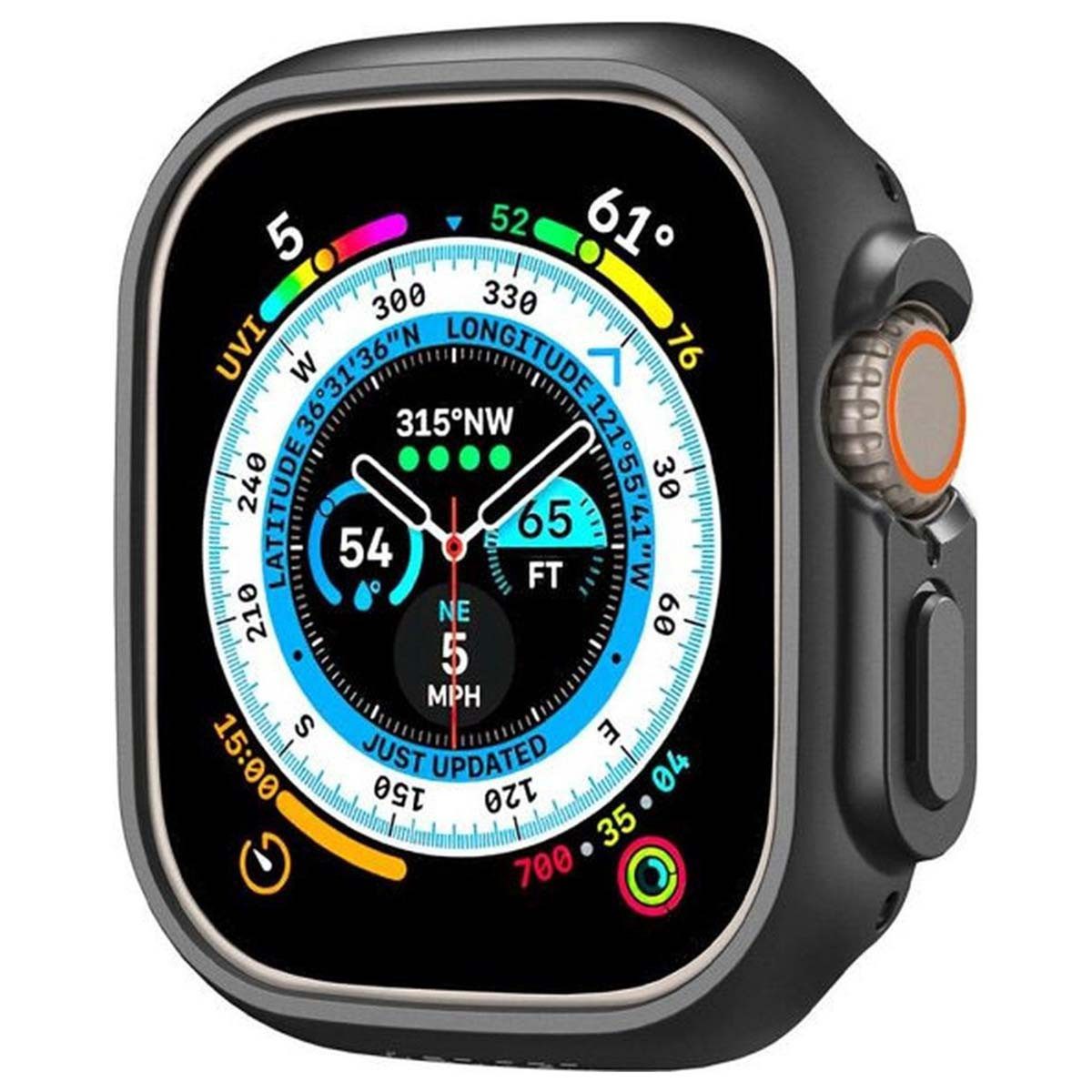 Spigen Displayschutzfolie Spigen Thin Fit™ Bumper Apple Watch Ultra / Ultra 2 / Ultra 3 - 49 mm, 1 Stück