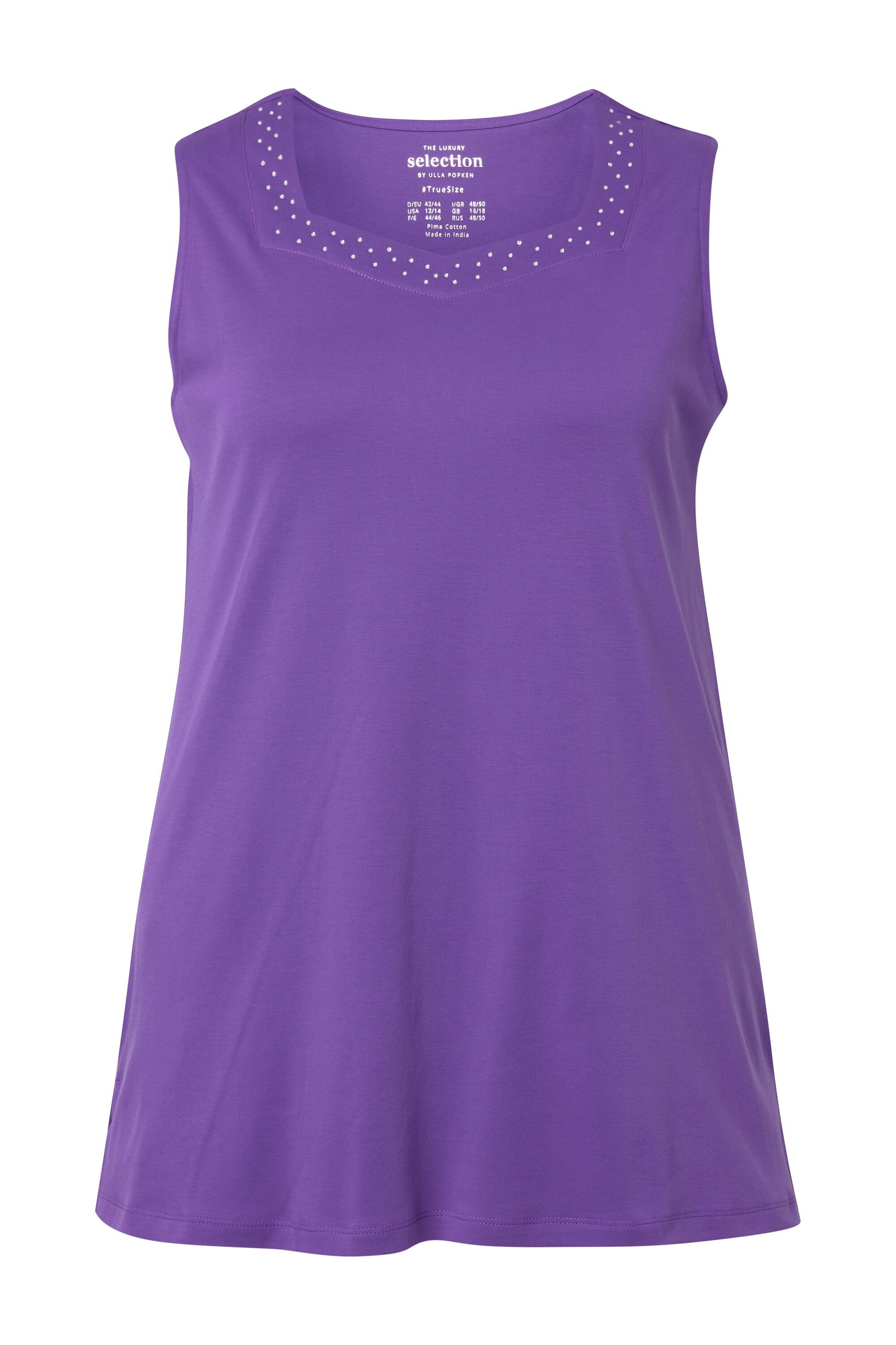 Ulla Popken Longtop Top A-Linie Herzausschnitt günstig online kaufen