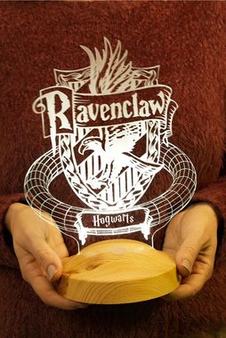 Geschenkelampe LED Nachttischlampe Ravenclaw Hogwarts Harry Potter Nachttischlicht Geschenke Lampe, Leuchte 7 Farben fest integriert, Geburtstagsgeschenk für Freunde, Mädchen, Jungen, HP Fans