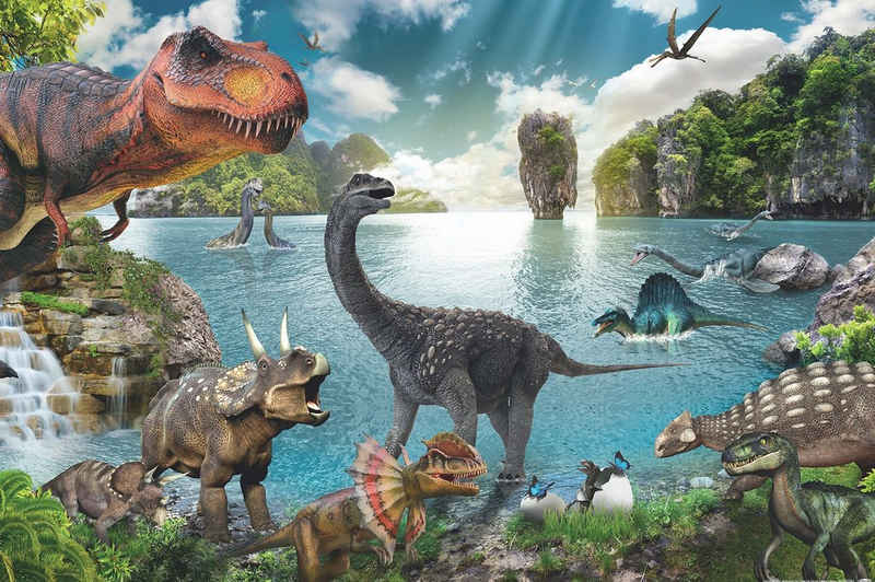 Close Up Poster Dinosaurier Poster XL 170gr. Papier, glänzend 91,5 x 61 cm