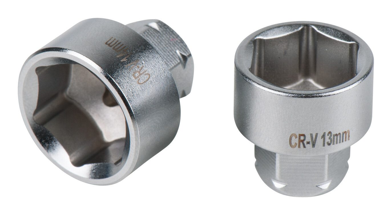 KS Tools 11 Mm Durchgangsnuss – 14 Mm Antrieb, Phosphatiert, Für Maschinenbetrieb