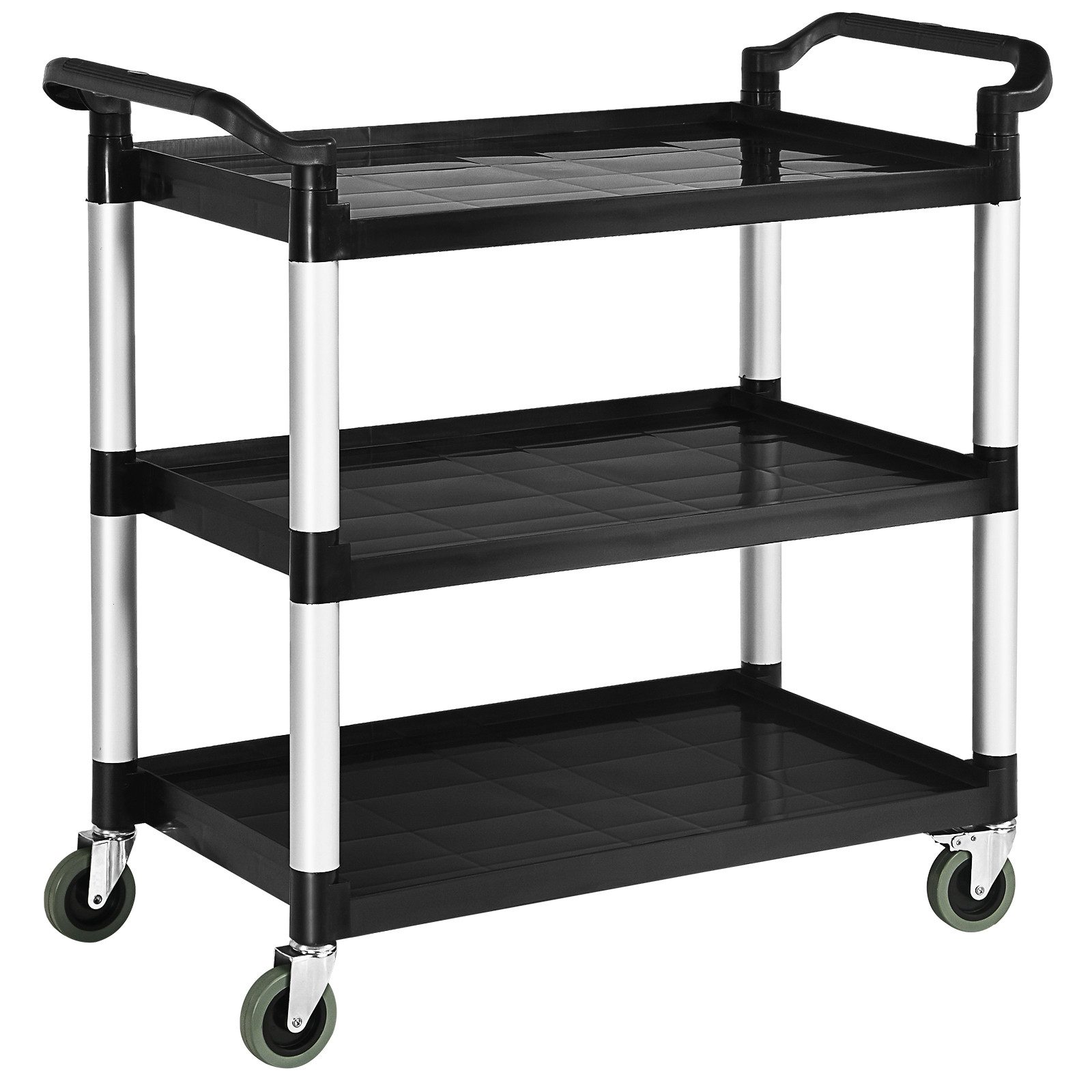 COSTWAY Servierwagen, mit Griffen & 4 Rollen, Metall, 103 x 49 x 98 cm günstig online kaufen