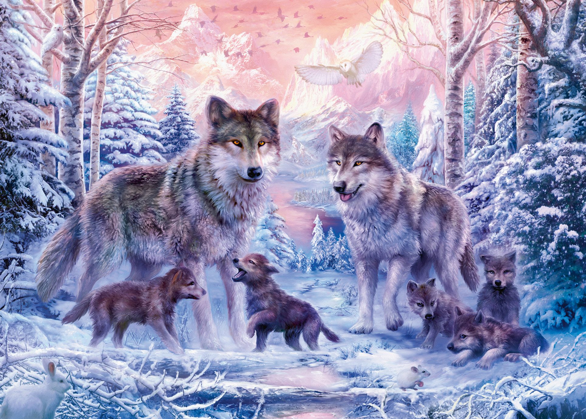Ravensburger Puzzle Arktische Wölfe, 1000 Puzzleteile, günstig online kaufen