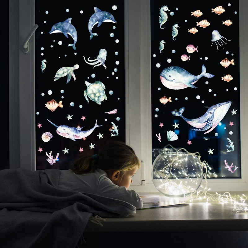 nikima Fensterbild »Fensterbilder Unterwasser selbstklebend«