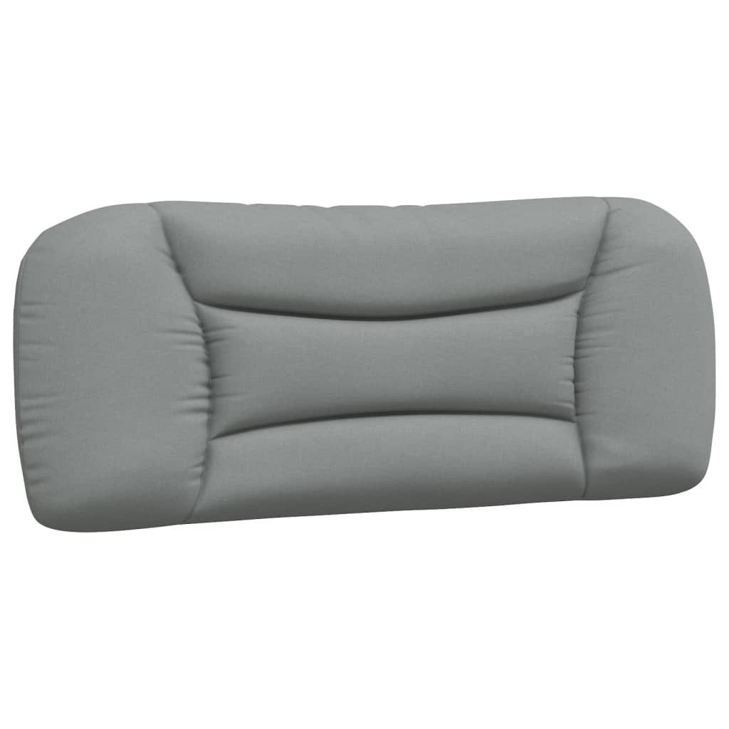 vidaXL Kopfteil Kopfteil-Kissen "Hvar" Hellgrau 100 cm Stoff, (1 St)