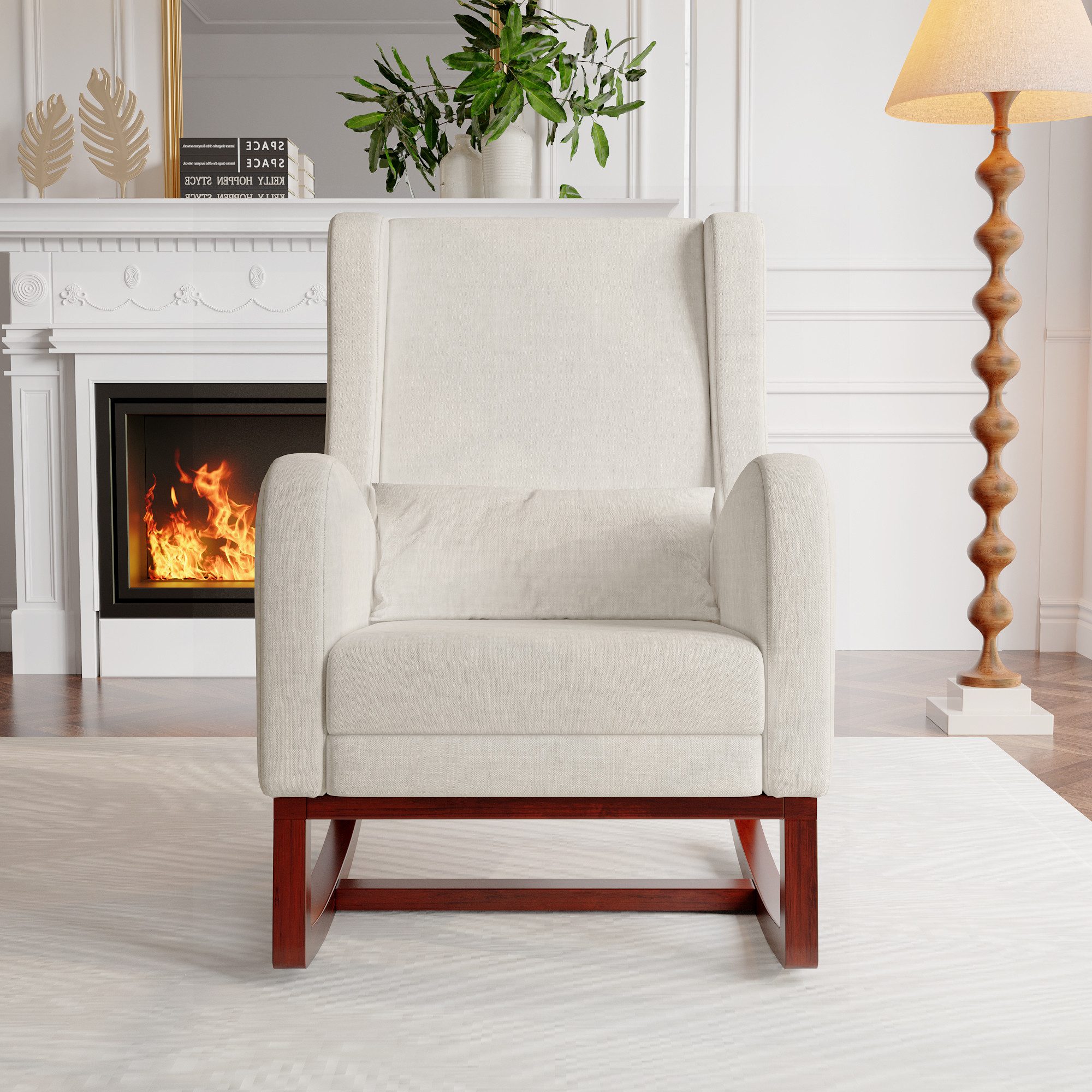 PXloue Schaukelstuhl Stillsessel Relaxsessel Loungesessel, mit günstig online kaufen
