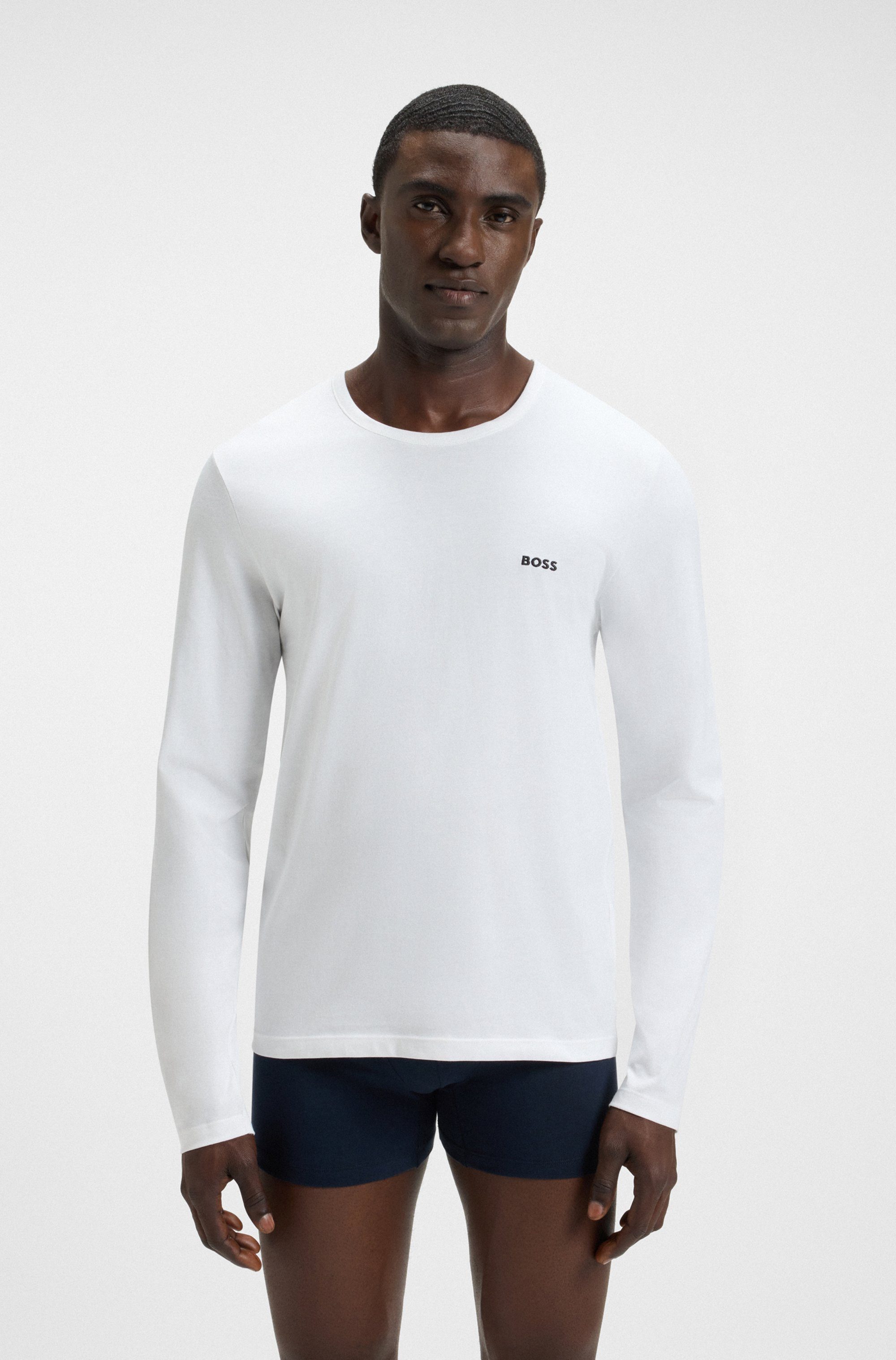 BOSS Langarmshirt longsleeve-Shirt R-Neck Classic COTTON 3pcs/pack (3-tlg) günstig online kaufen