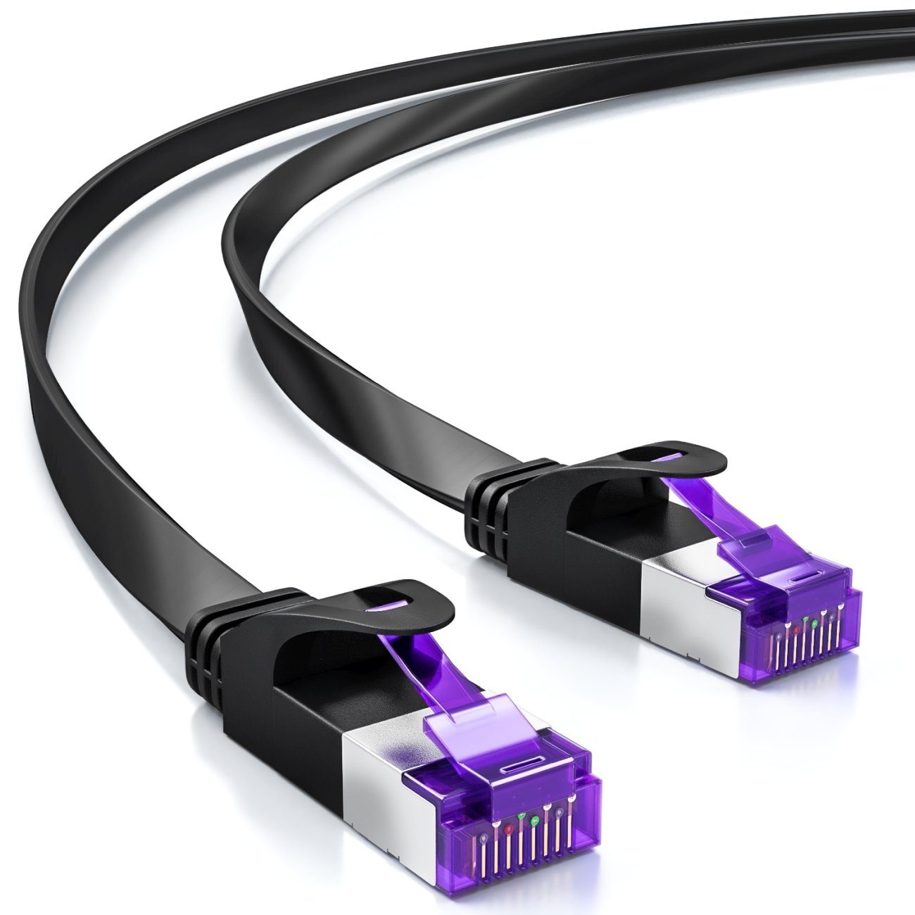 20m CAT 7 Netzwerkkabel – Flachkabel, RJ45, LAN/E Produktbild-Vorschau 3