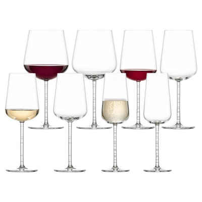 Zwiesel Glas Glas Journey Wein- und Champagnergläser 8er Set, Glas