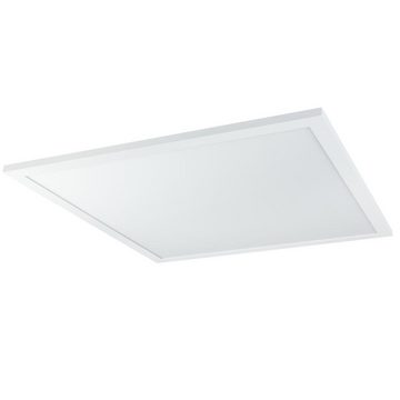 Globo LED Deckenleuchte, LED-Leuchtmittel fest verbaut, Warmweiß, LED Ein Aufbau Decken Panel ALU Raster Leuchte Büro Beleuchtung