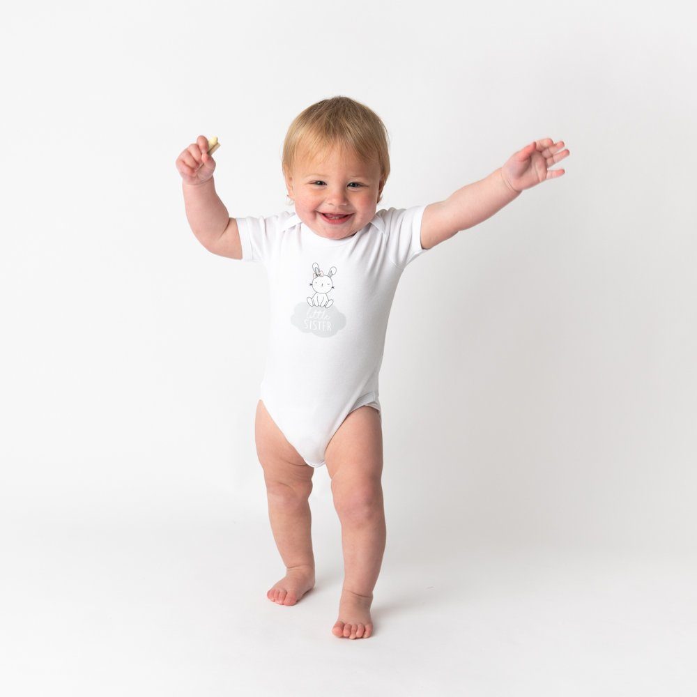 Little zertifiziert Baby-Body Schlummersack OEKO-TEX Kurzarmbody Bio Sister kurzarm