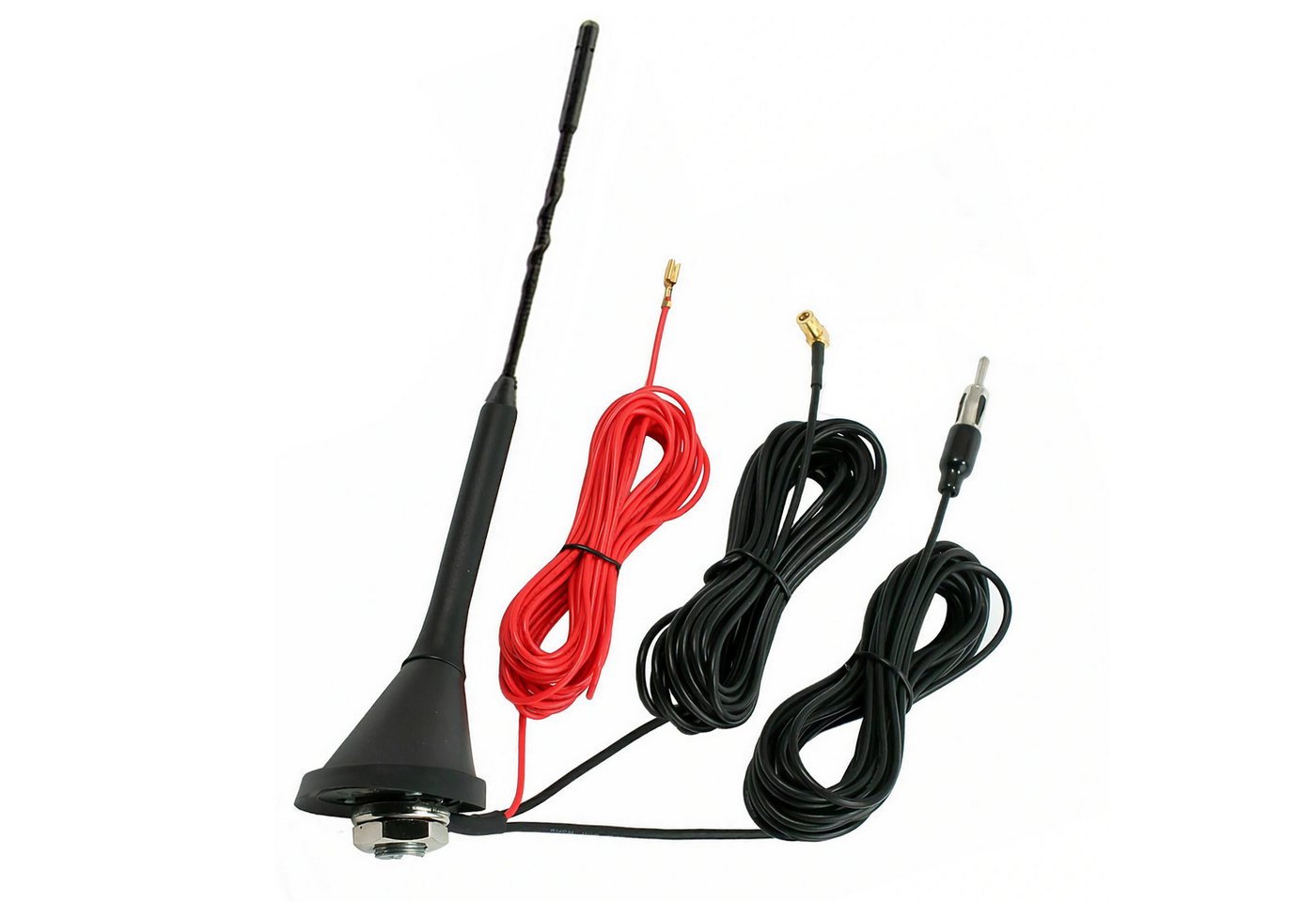 Bolwins A82C DAB Antenne AM FM Dachantenne DAB+ Verstärker SMB Patch Antenne Dachantenne (DAB AM FM, für Innenbereich oder Außenbereich, Verstärkung: 10 dB), DAB AM & FM, Kabellänge von 5m