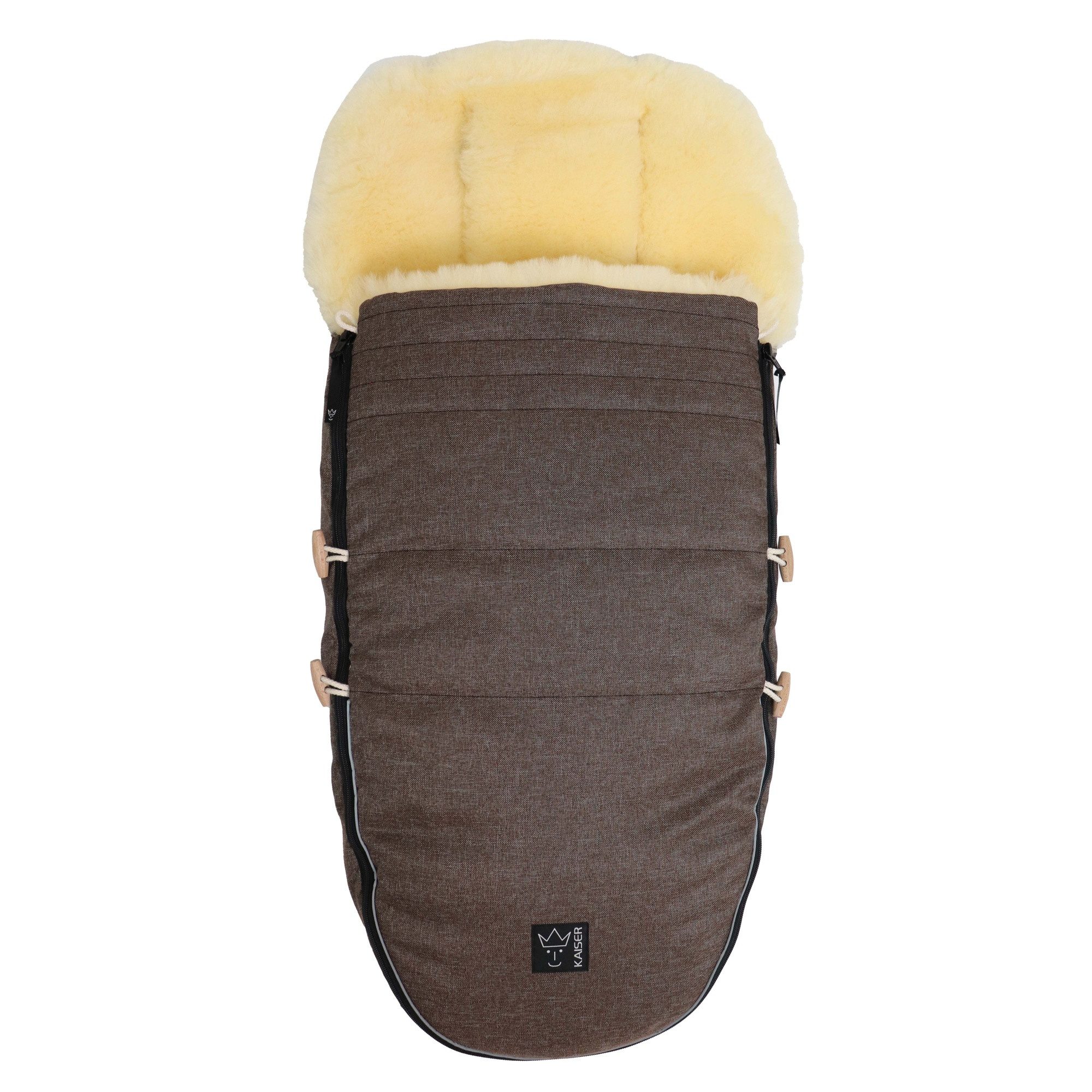 Fußsack Love the Nature, Lammfell Kinderwagen Fußsack