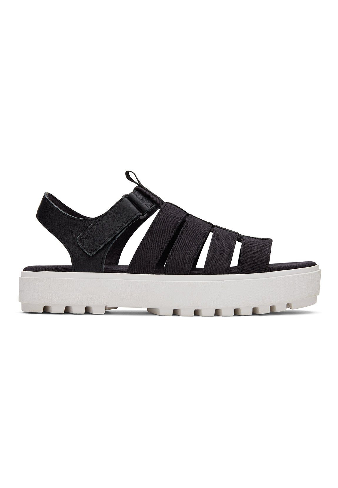 TOMS TOMS Damen Sandale FISHERMAN LUG 10017895 Black Schwarz Sandale