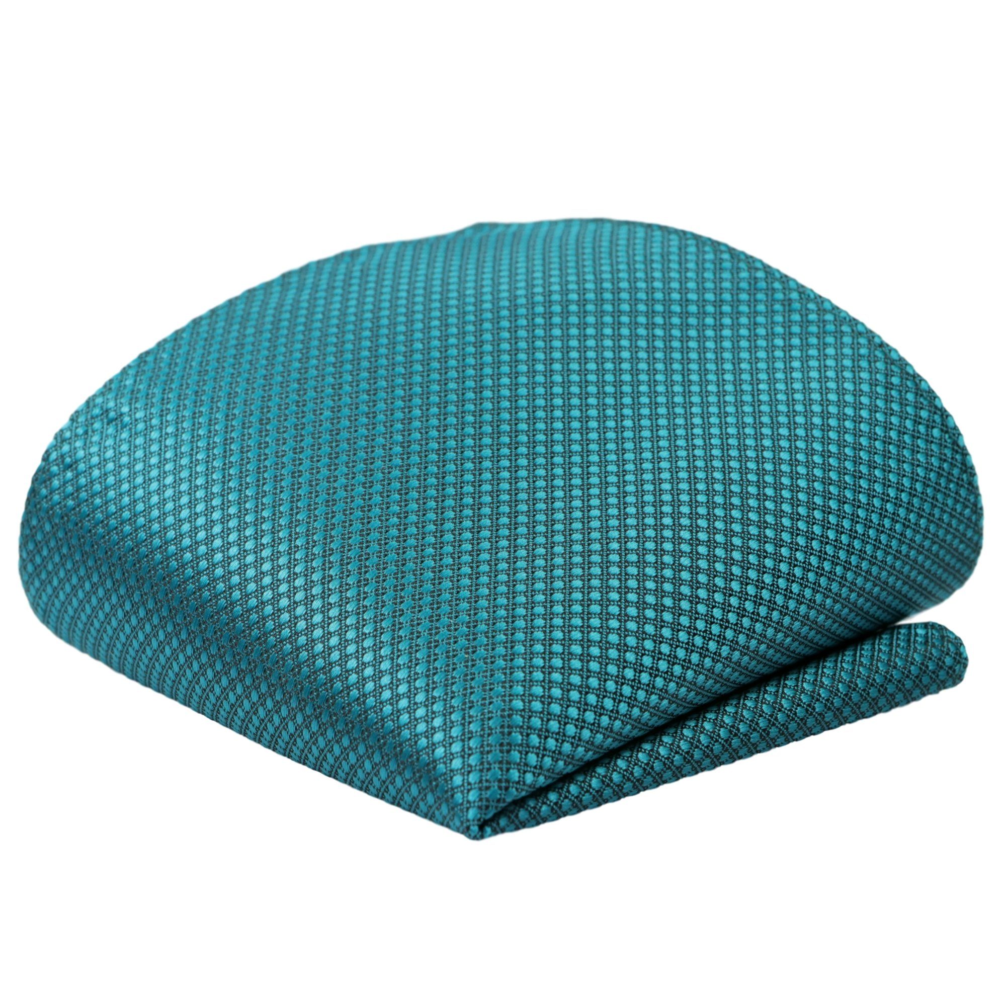 GASSANI Krawatte Karo Hochzeitskrawatte Tuch Festlich Schmal, Herren-Schlips Business (Set, 3-St., Uni, Einfarbig, Krawattenset, mit Einstecktuch, Manschettenknöpfe) Kariert, Gepunktet, Punkte, Dots, Grid Struktur, Matt Seide-Touch