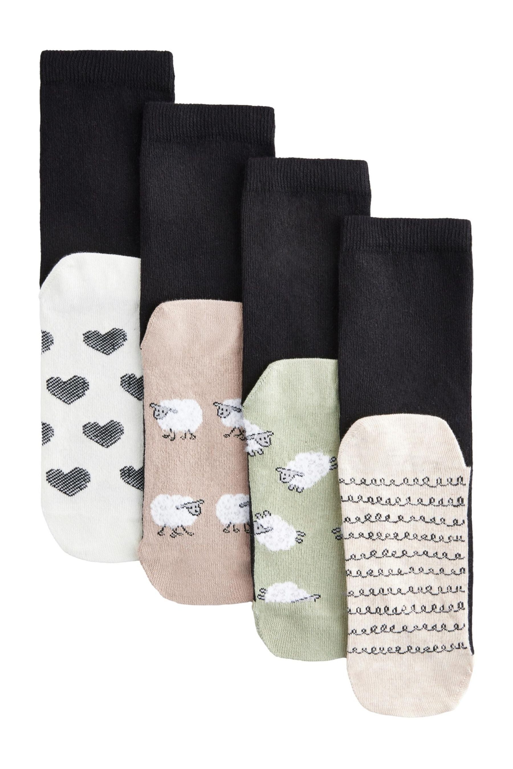 Kurzsocken Söckchen mit Fußbett im 4er-Pack