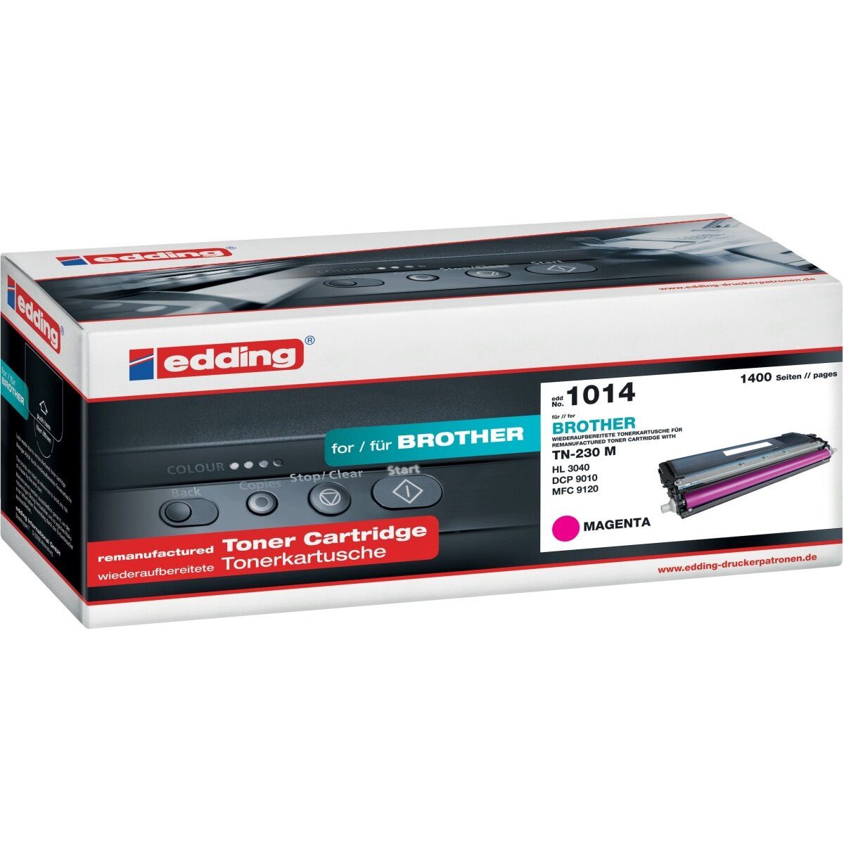 edding Tonerpatrone Toner kompatibel mit Brother TN 230 magenta