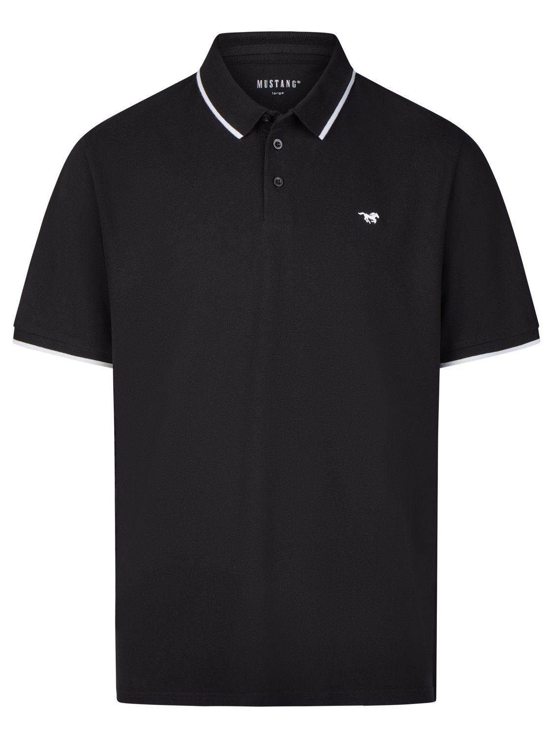 MUSTANG Poloshirt Herren Polohemd Pablo 3er-Set Regular Fit (Vorteilspack, 3-tlg) Basic Sommer Shirt aus 100% Baumwolle – Bild 5 von 5