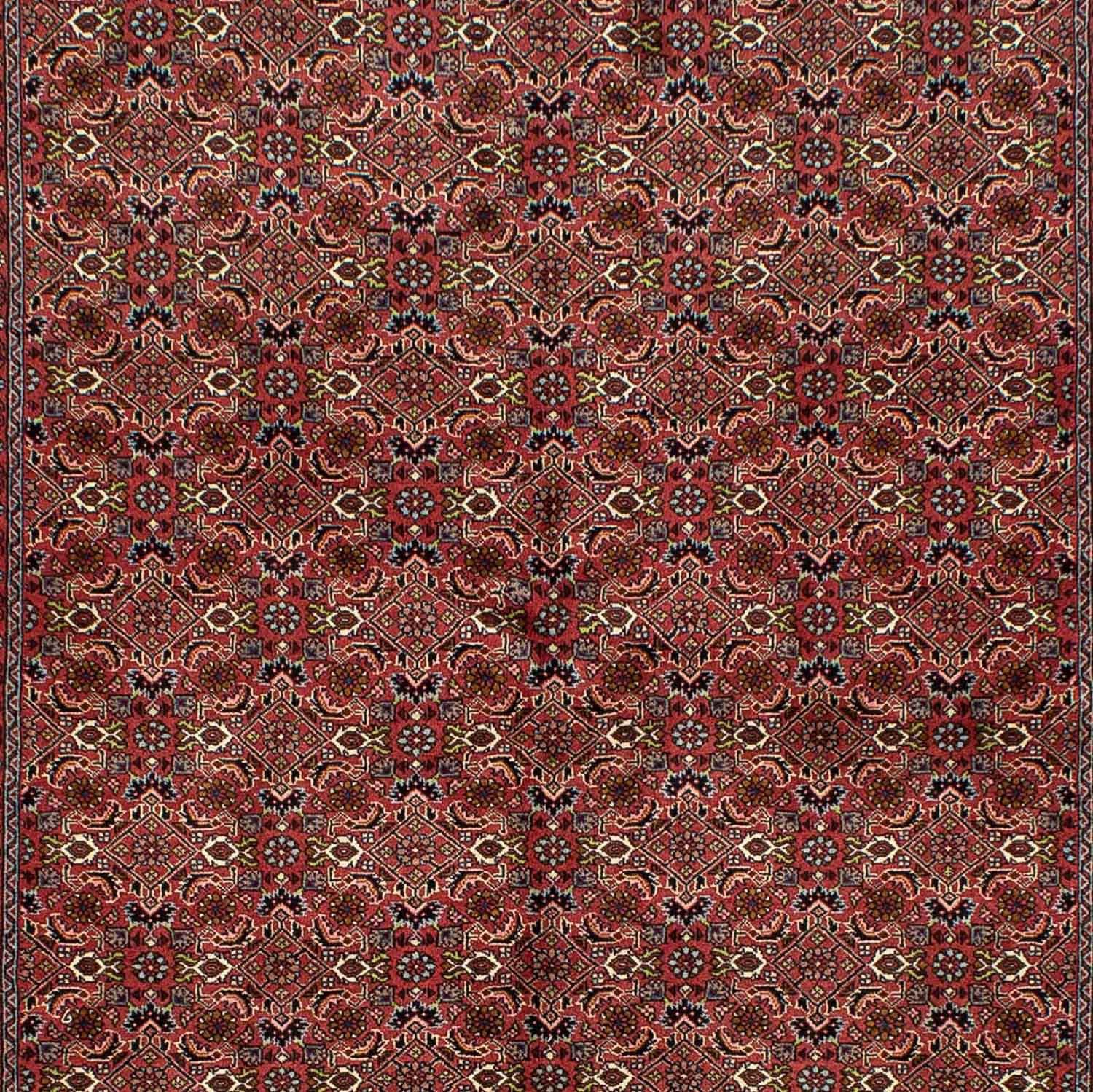 170 246 15 - Orientteppich rechteckig, - Handgeknüpft, x Bidjar morgenland, - mm, Höhe: mit Einzelstück Zertifikat Wohnzimmer, Perser dunkelrot, cm