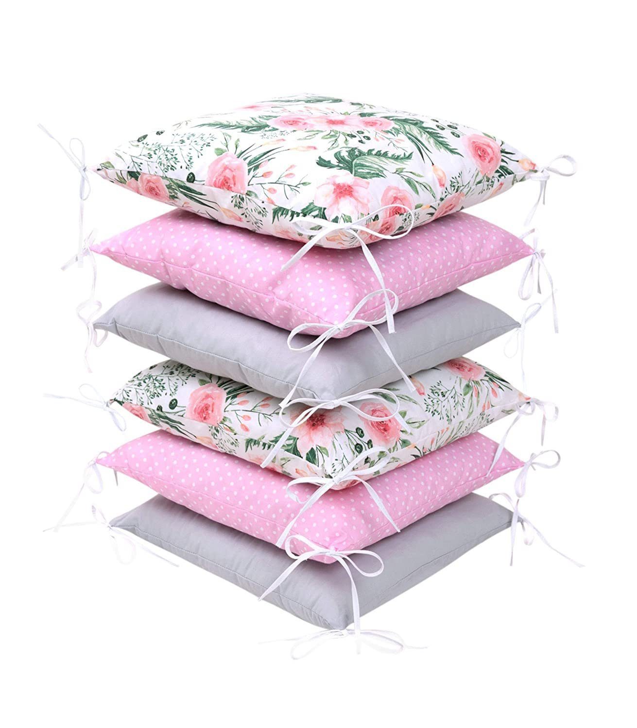 Amilian Bettnestchen 210 cm (6 Polster ca. 35 x 35 cm) Bettumrandung - Umra günstig online kaufen