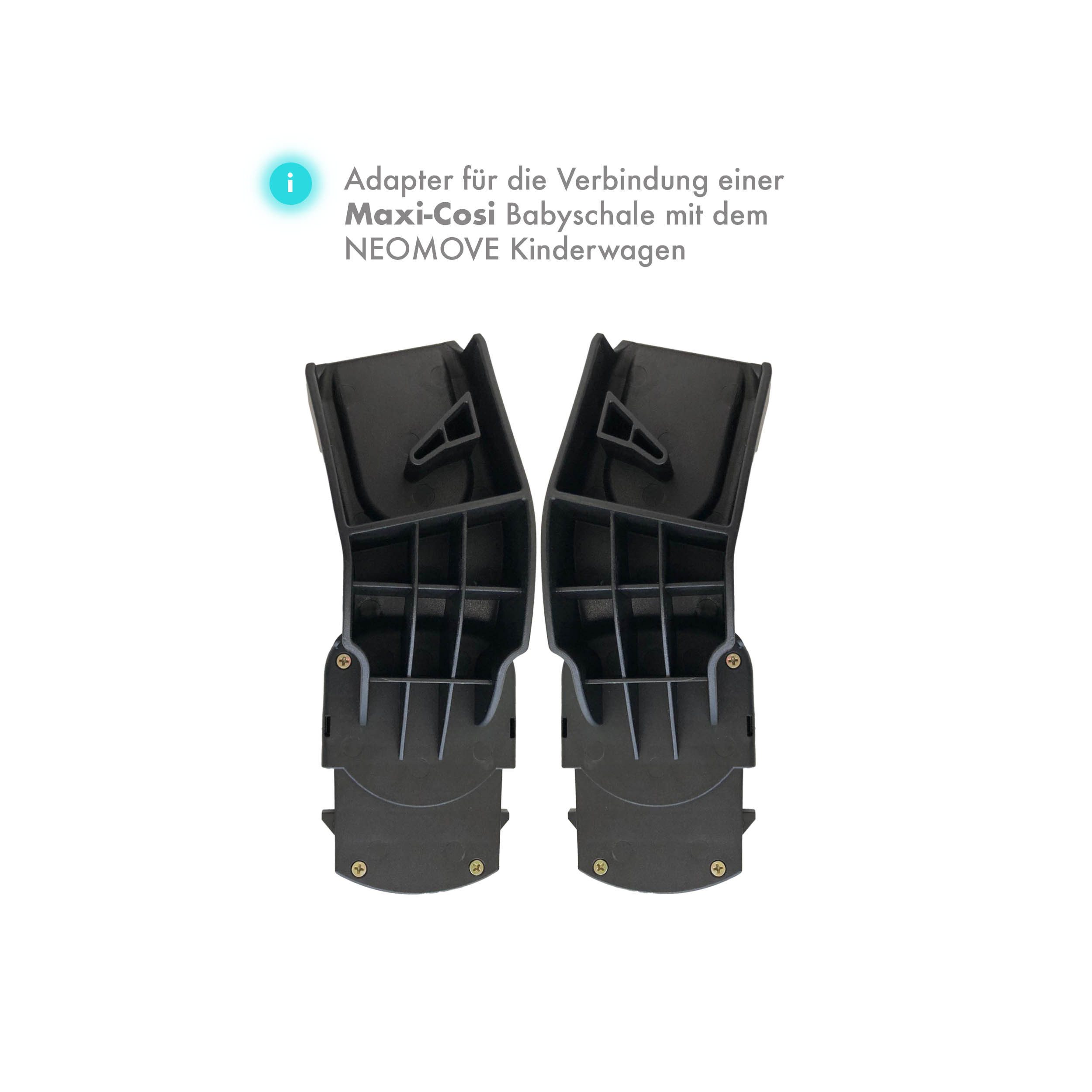 Daliya® Maxi-Cosi Adapter Daliya® NEOMOVE Kinderwagen Adapter passend für MAXI-COSI Babyschale, Adapter von MAXI-COSI Babyschale zum NEOMOVE Kinderwagen
