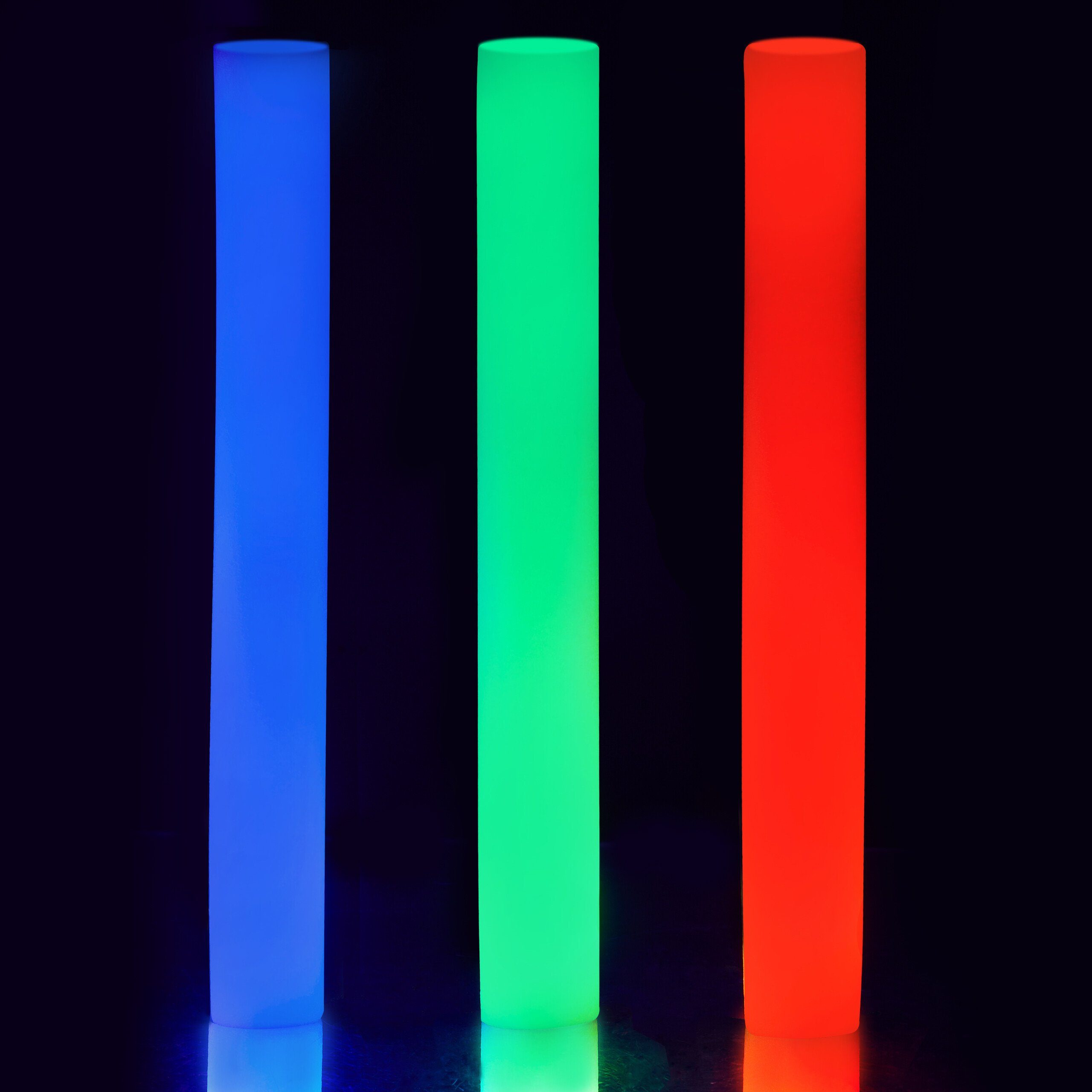 Schaumstoff Leuchtstäbe aus relaxdays LED Set LED Dekolicht 10er
