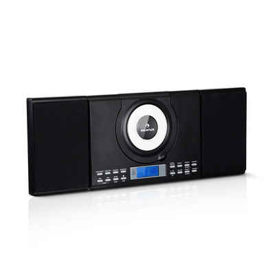 Auna »Wallie Microsystem CD-Player Bluetooth USB-Port Fernbedienung schwarz« Stereoanlage (UKW-Tuner)