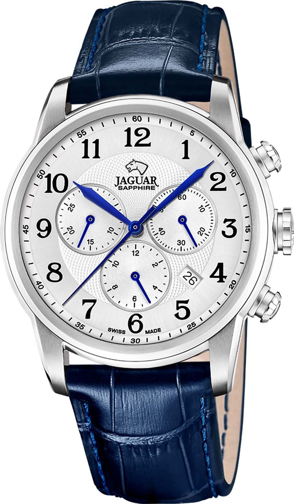 Jaguar Chronograph Acamar J968/4, Armbanduhr, Quarzuhr, Damenuhr, Herrenuhr, Saphirglas, Stoppfunktion